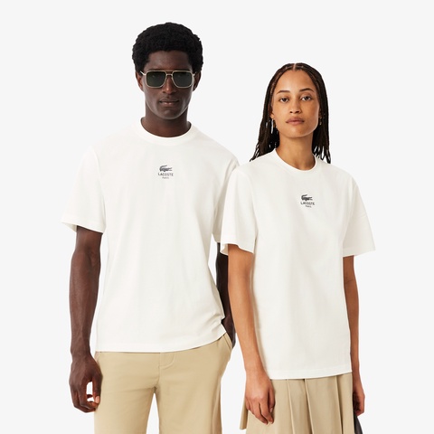 スモールパリロゴクルーネックTシャツ
