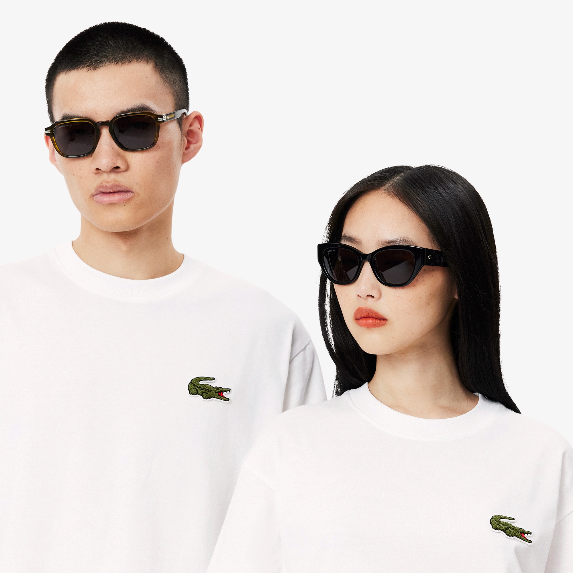シェニールワニロゴルーズフィットTシャツ