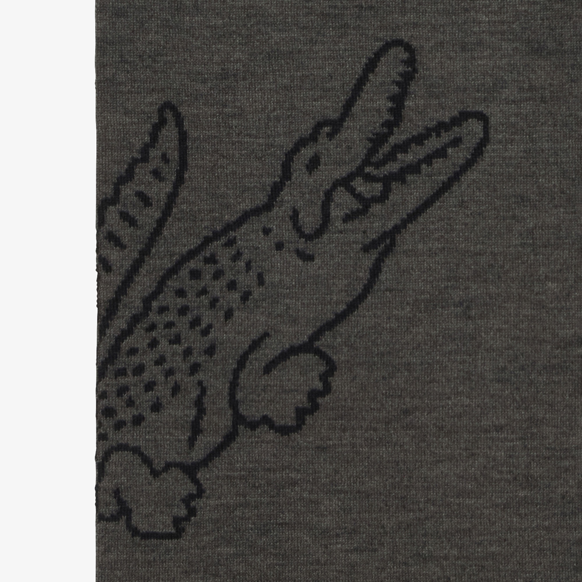 LACOSTE　サスティナブルジャカードマフラー　グリーン - QIJ ラコステ LACOSTE サスティナブルジャカードマフラー （グリーン