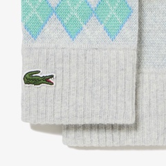 アラン柄ブレンドウールニットグローブ RV037J - ラコステ（LACOSTE