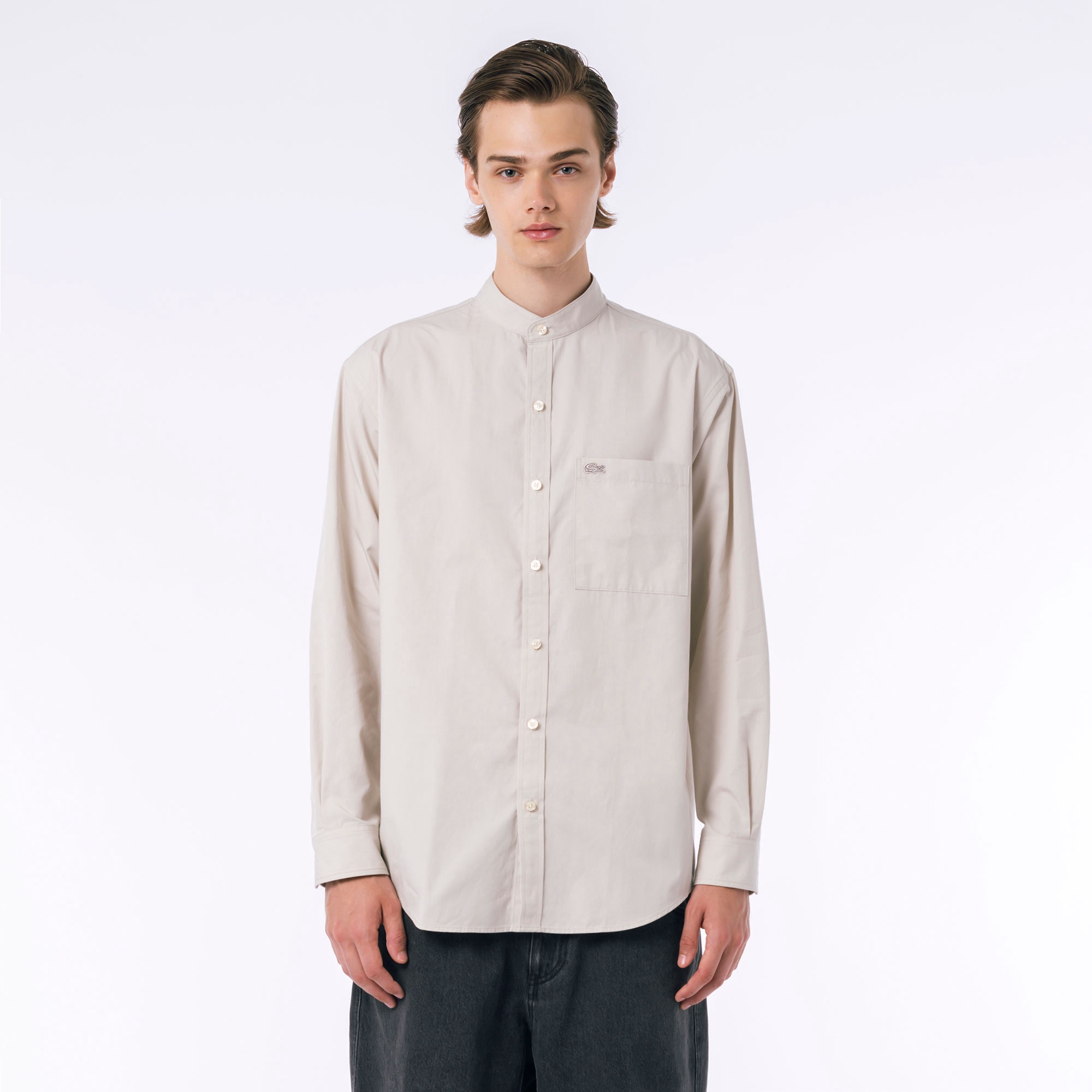 スタンドカラーシャツ