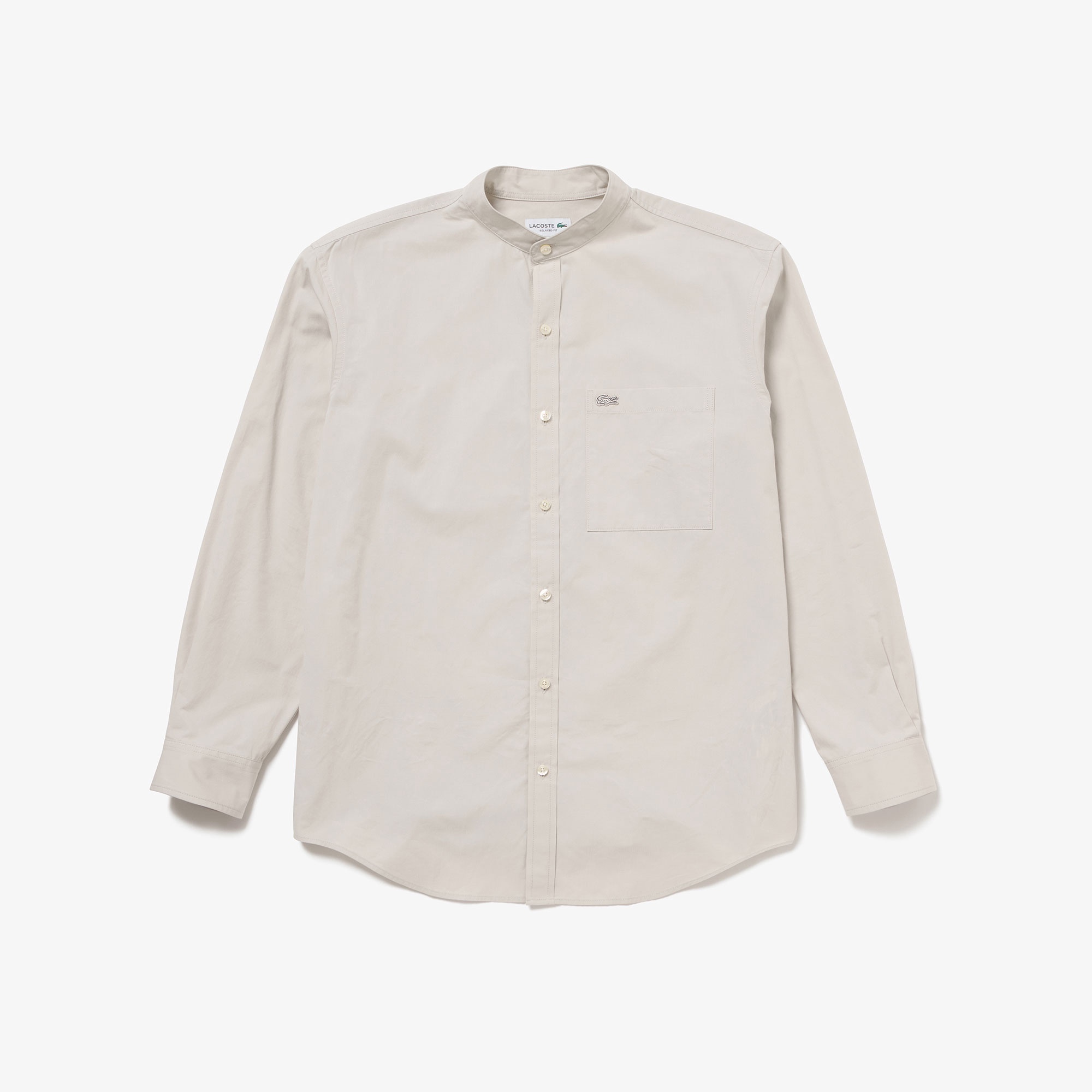 スタンドカラーシャツ