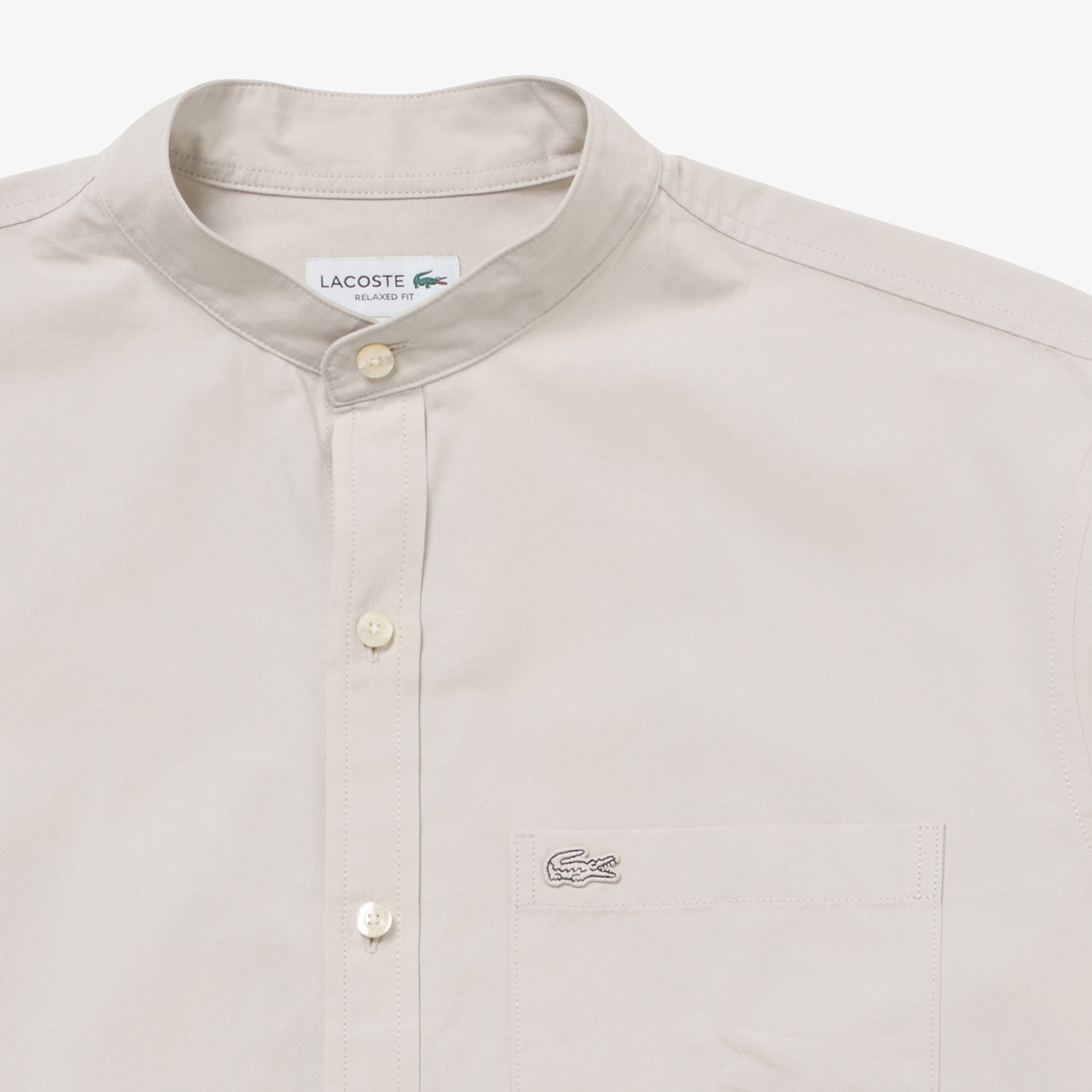 スタンドカラーシャツ