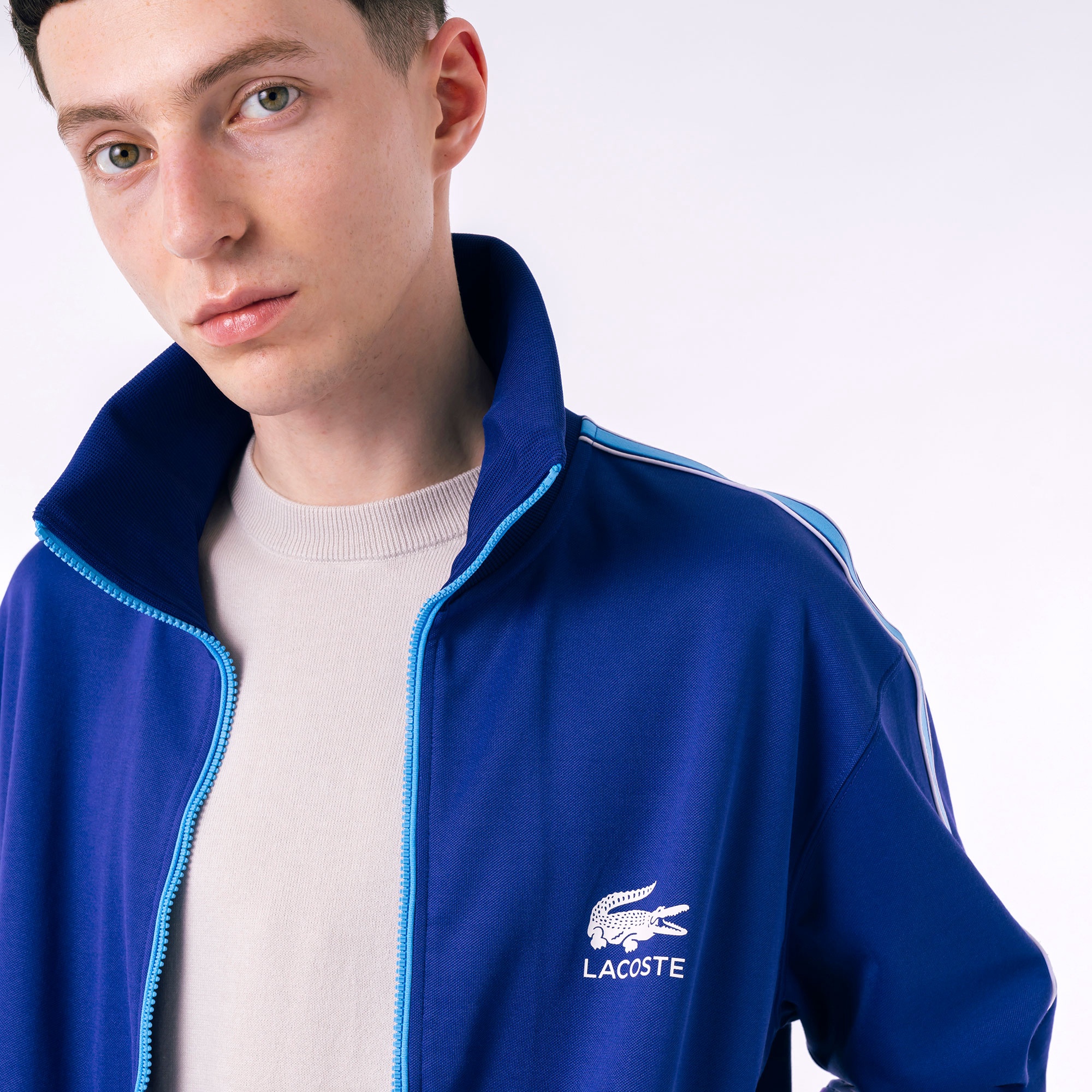 ショルダーラインスウェットトラックジャケット