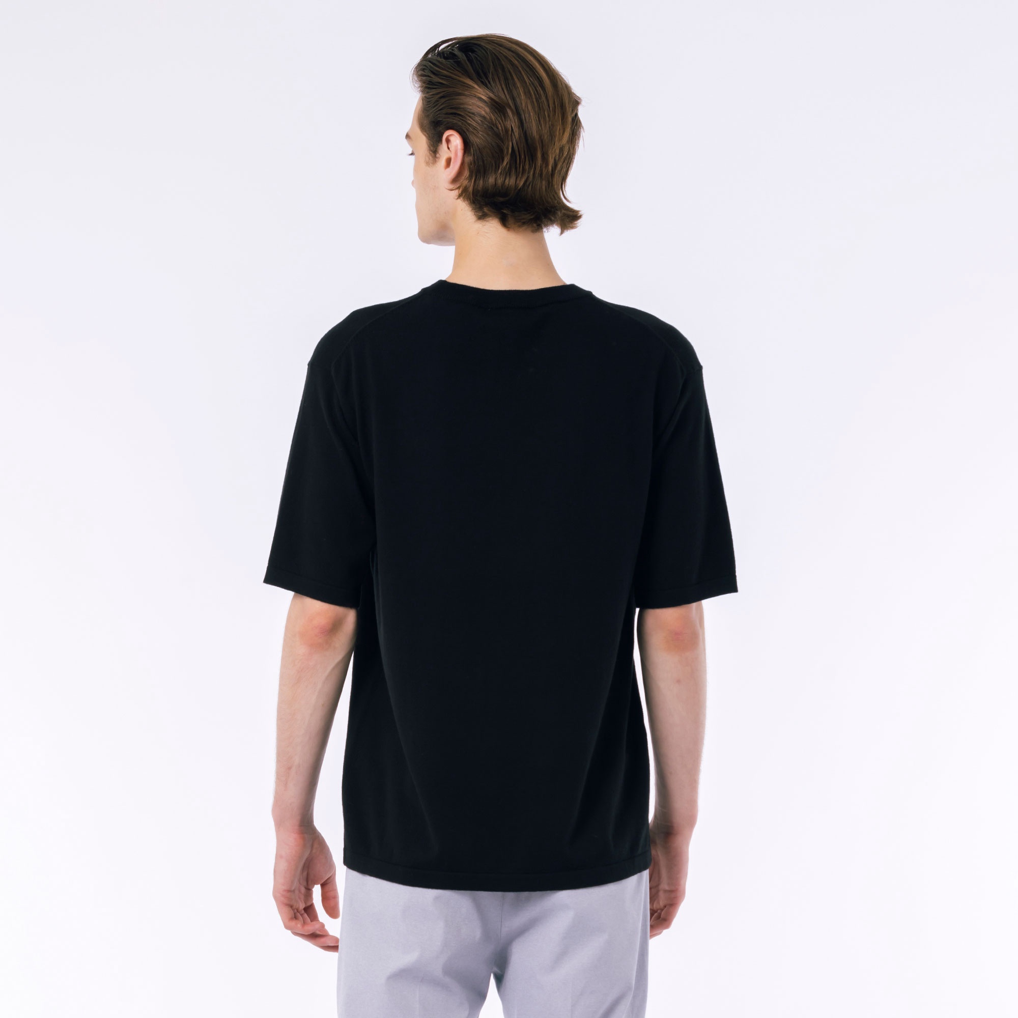 ハイストレッチコットンニットTシャツ