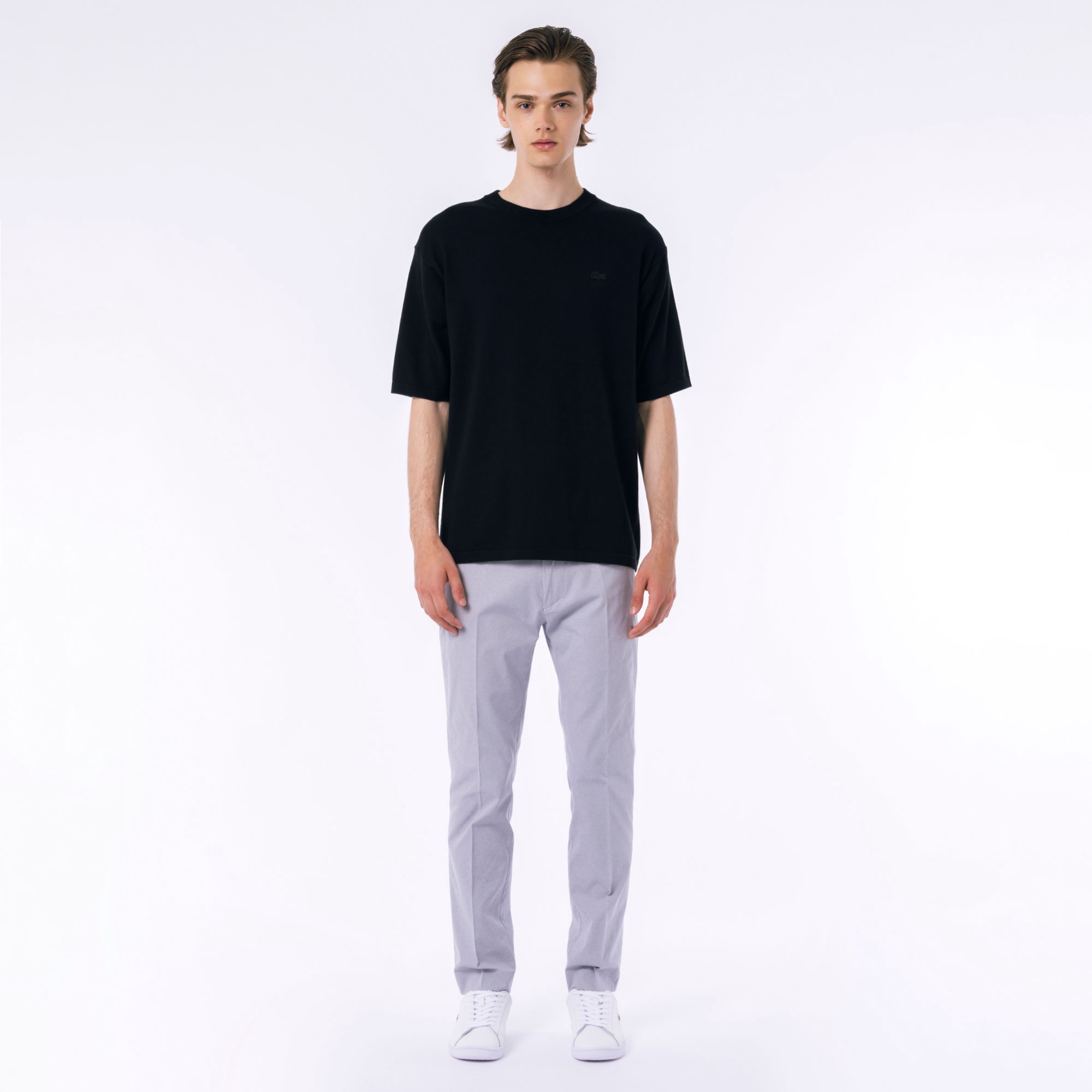 ハイストレッチコットンニットTシャツ