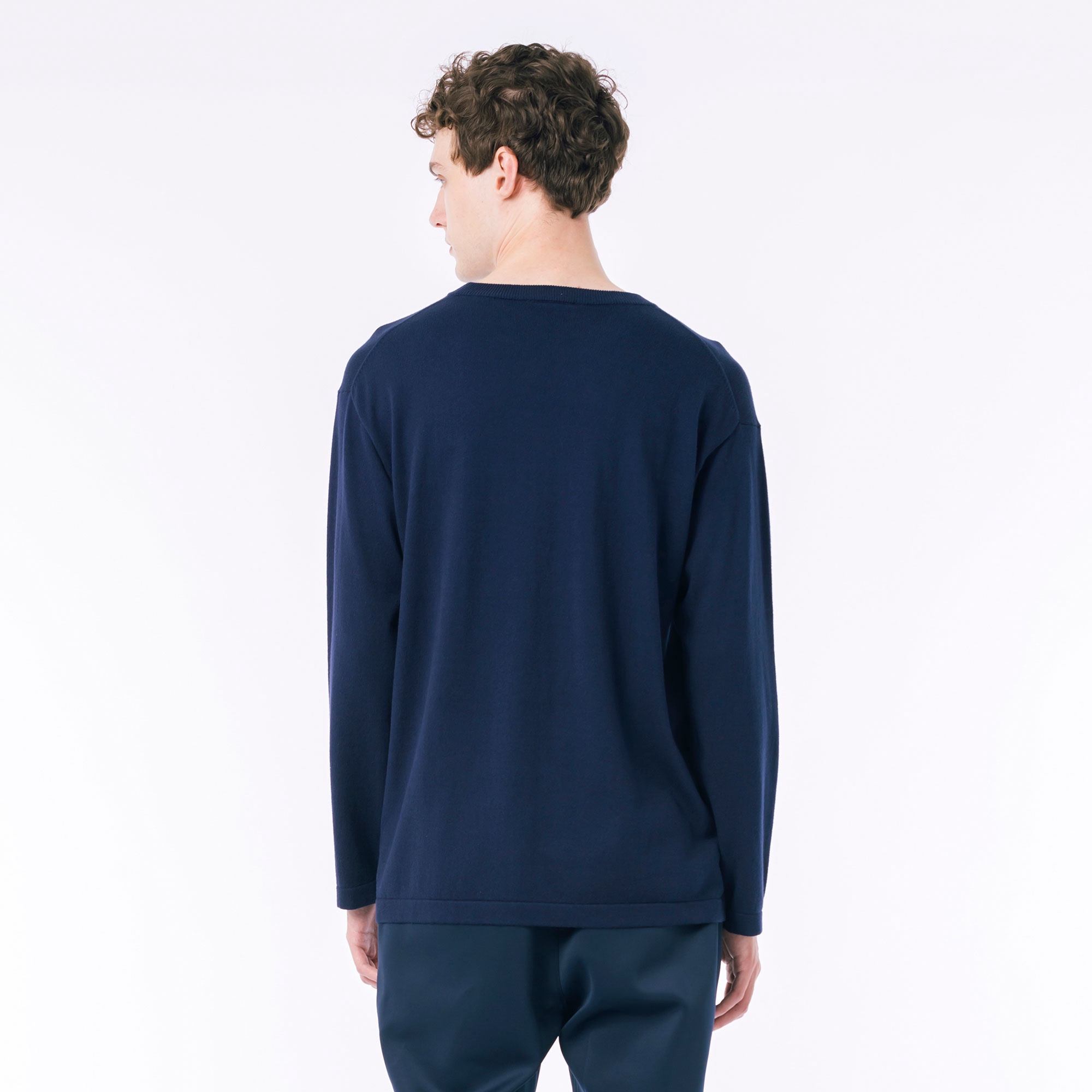 ハイストレッチコットンニット長袖Tシャツ