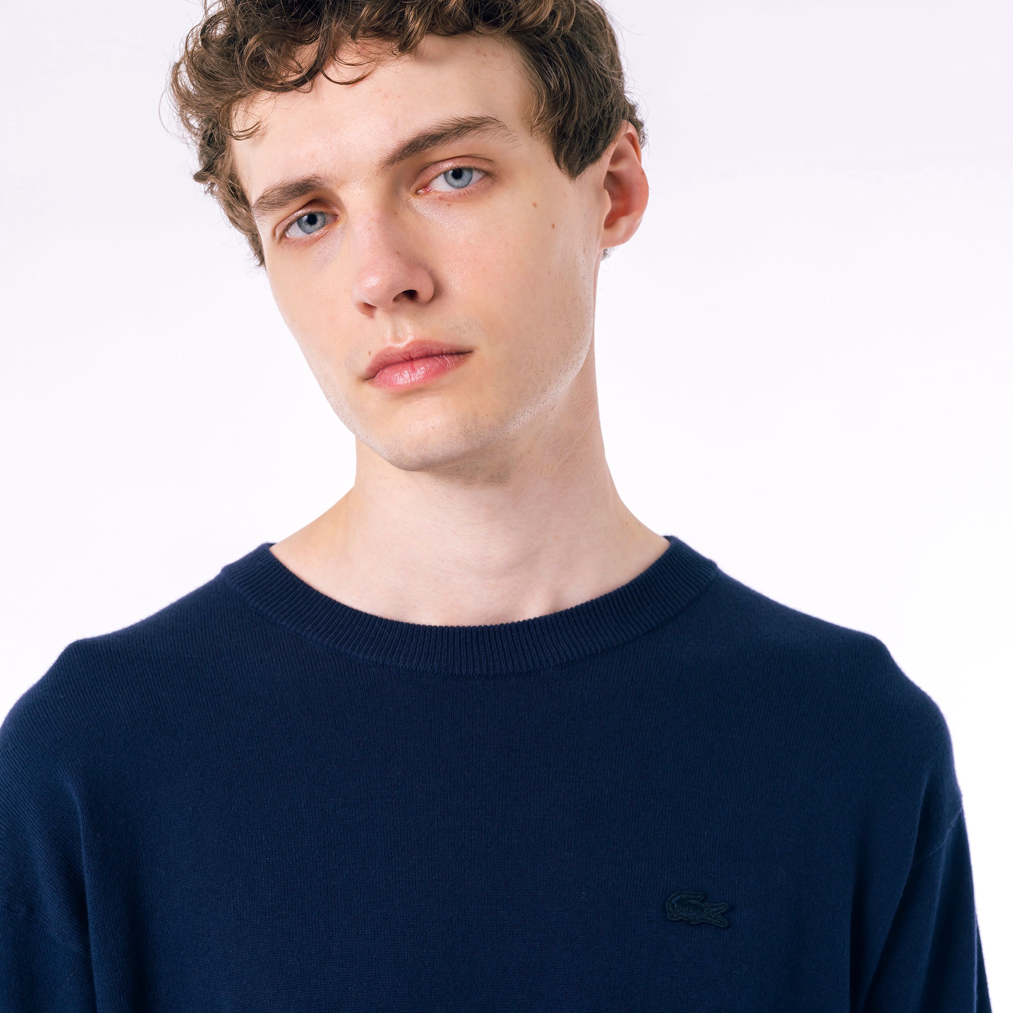 ハイストレッチコットンニット長袖Tシャツ