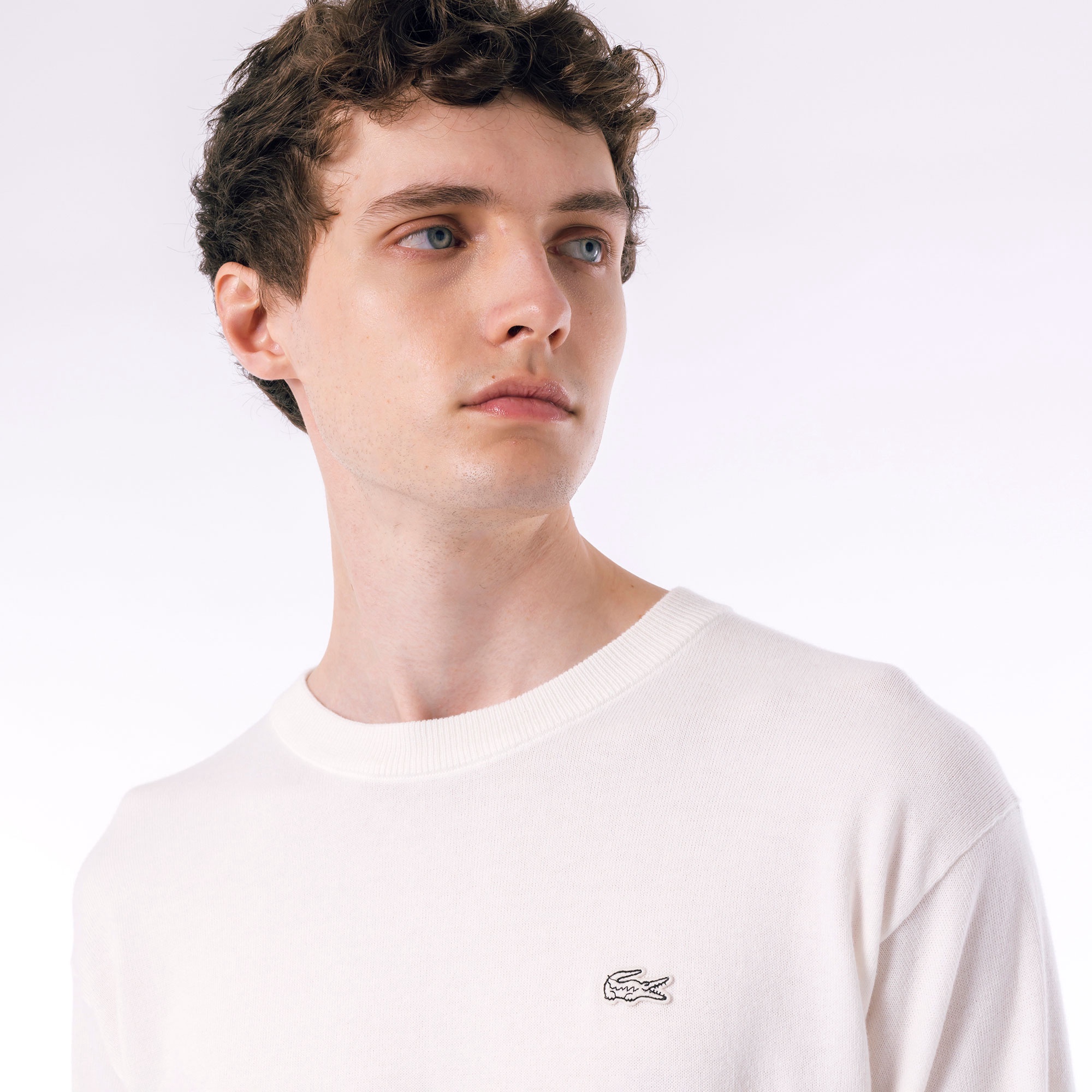 ハイストレッチコットンニット長袖Tシャツ