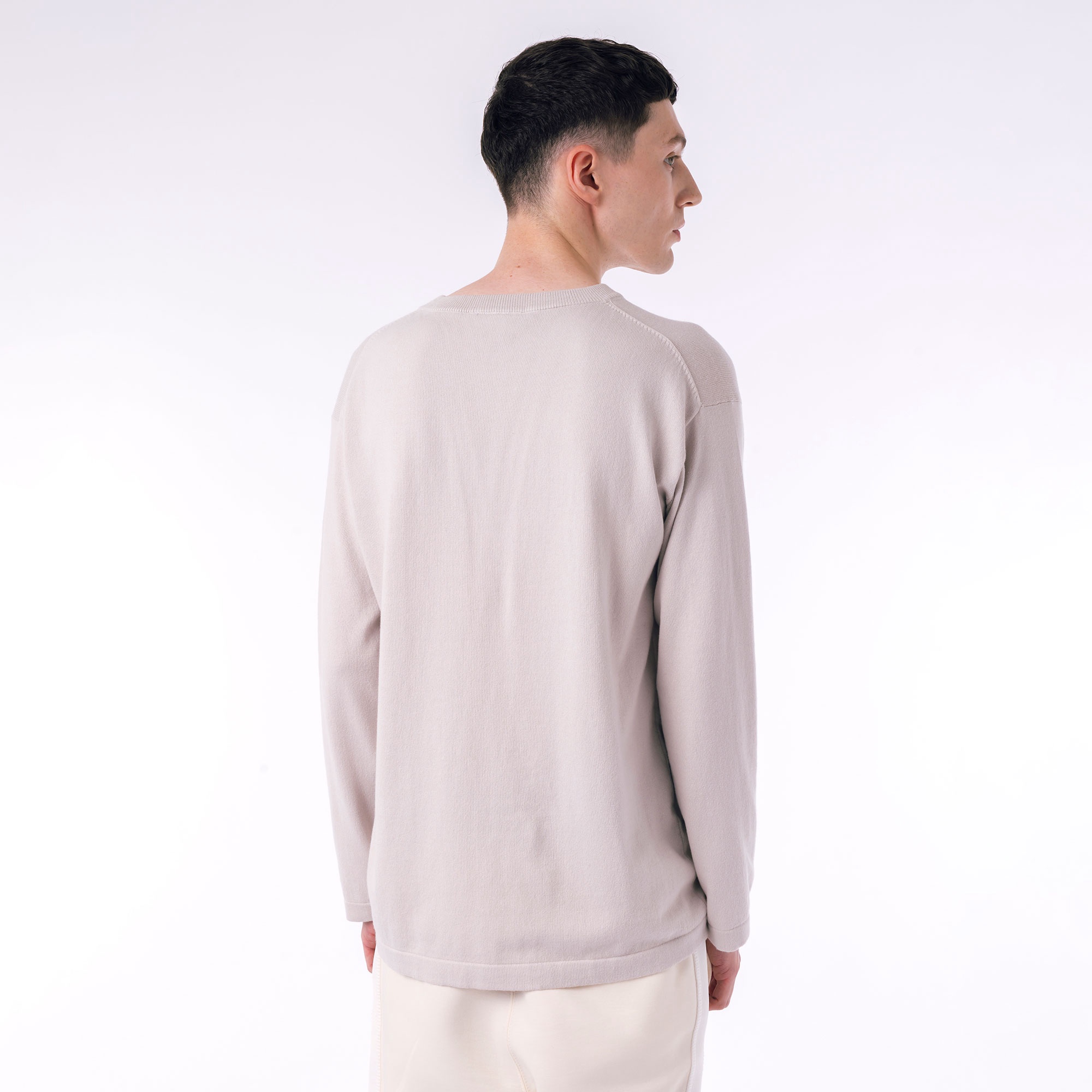 ハイストレッチコットンニット長袖Tシャツ