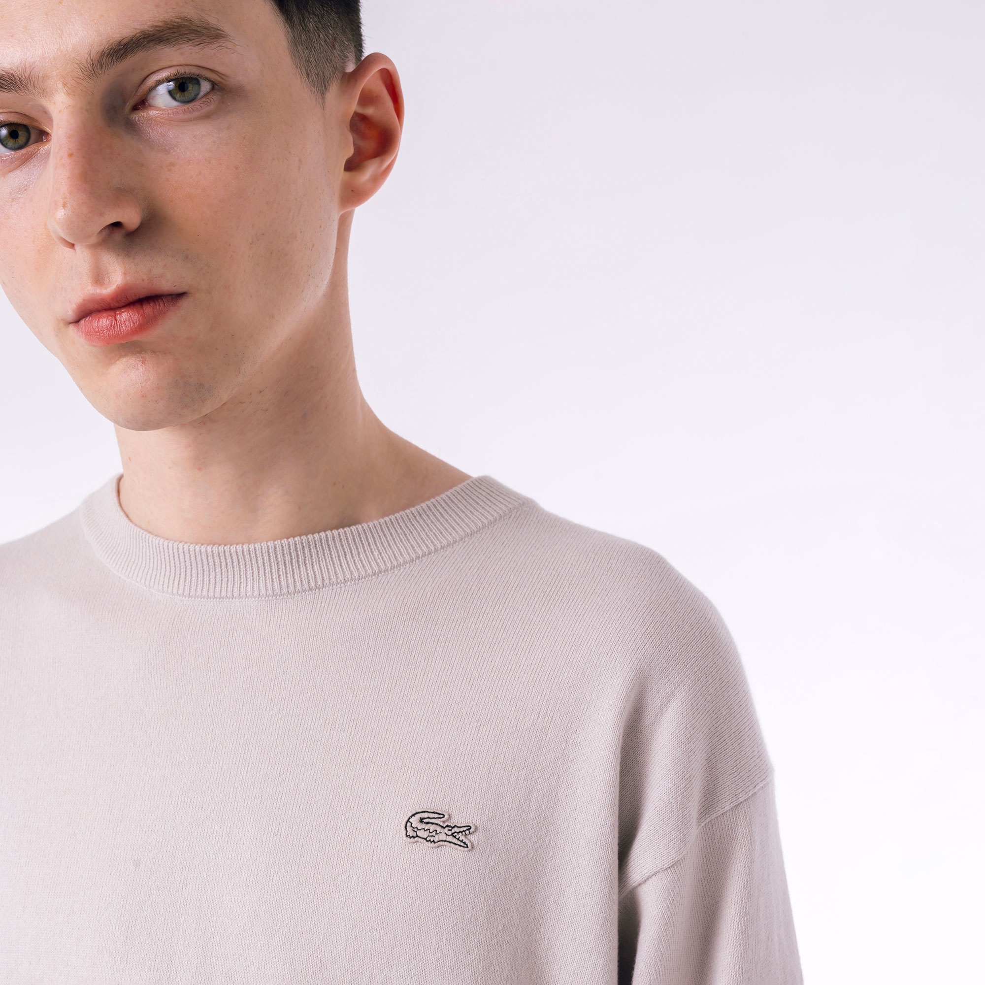 ハイストレッチコットンニット長袖Tシャツ