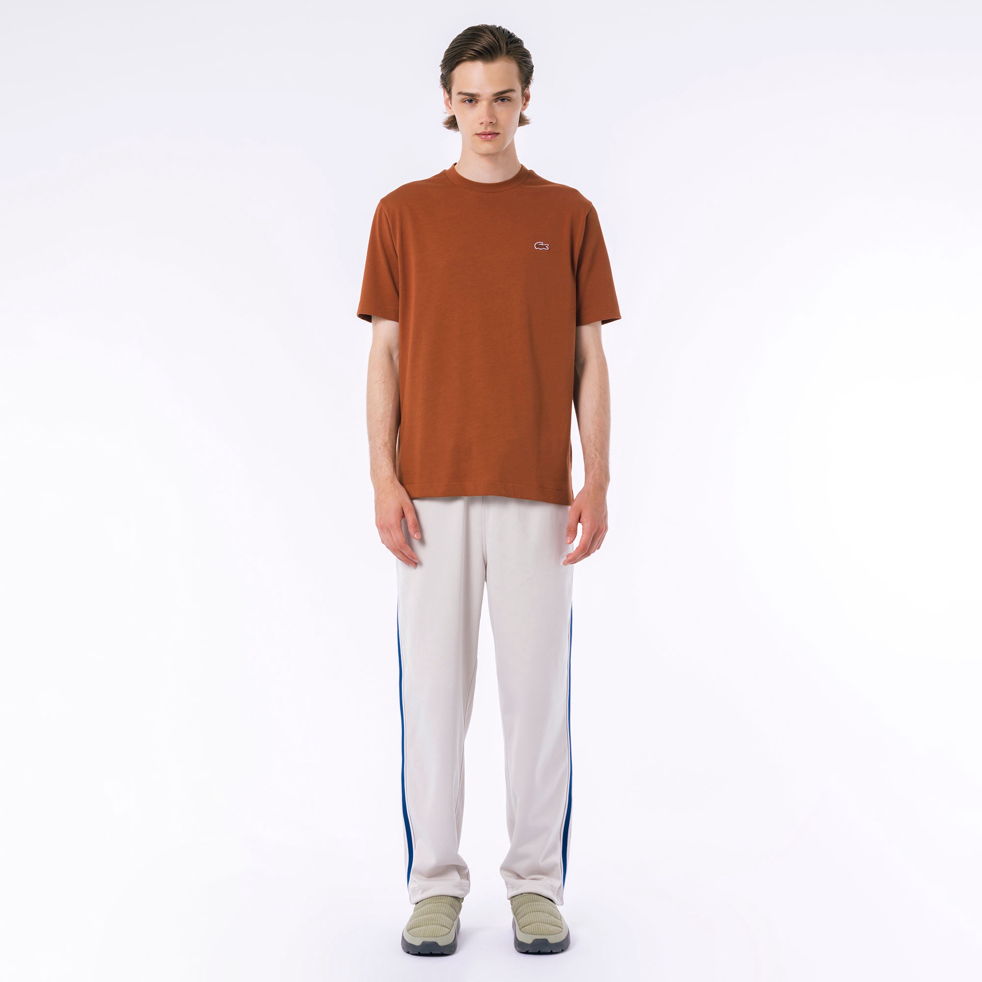 アウトラインクロッククルーネックTシャツ