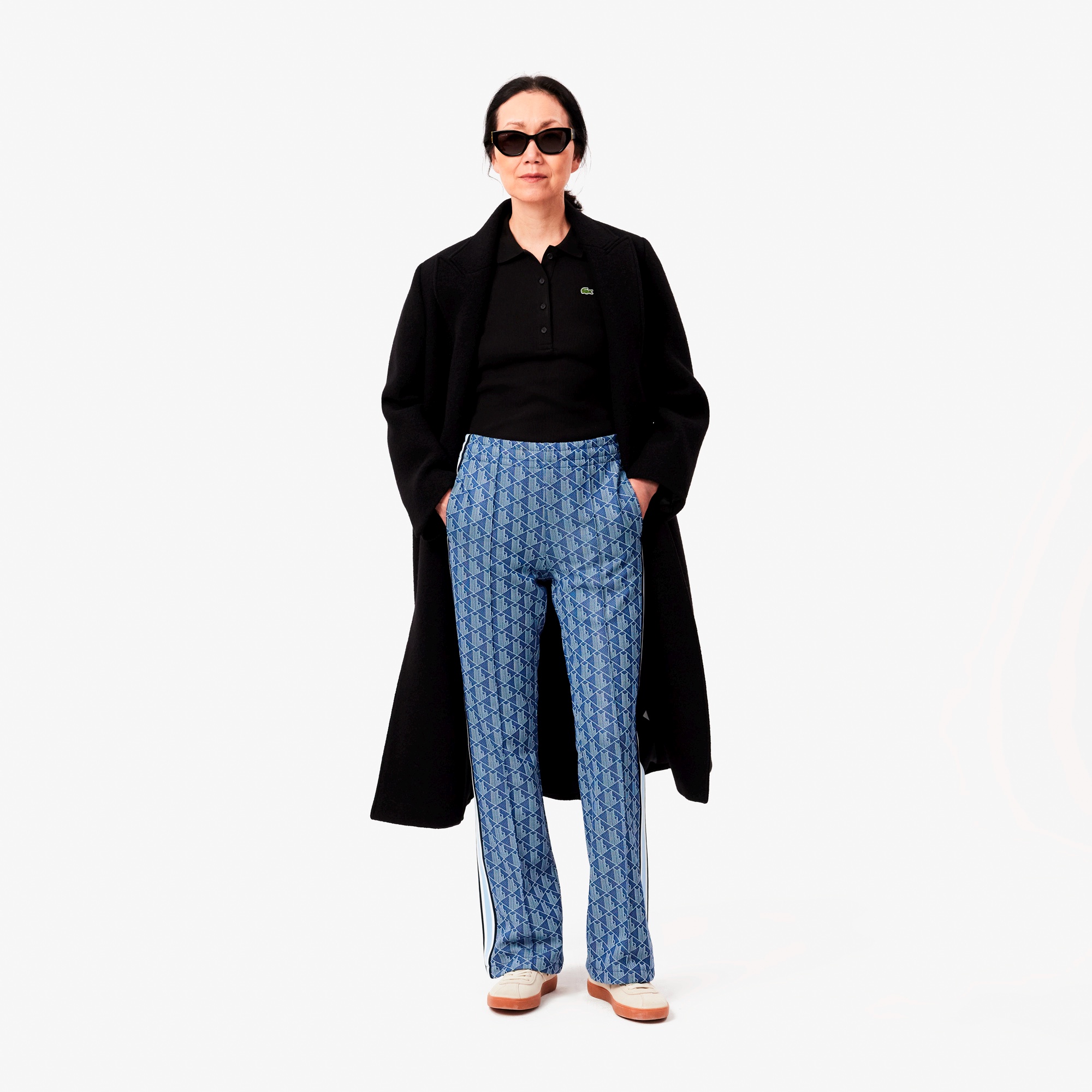 モノグラムジャカードトラックパンツ