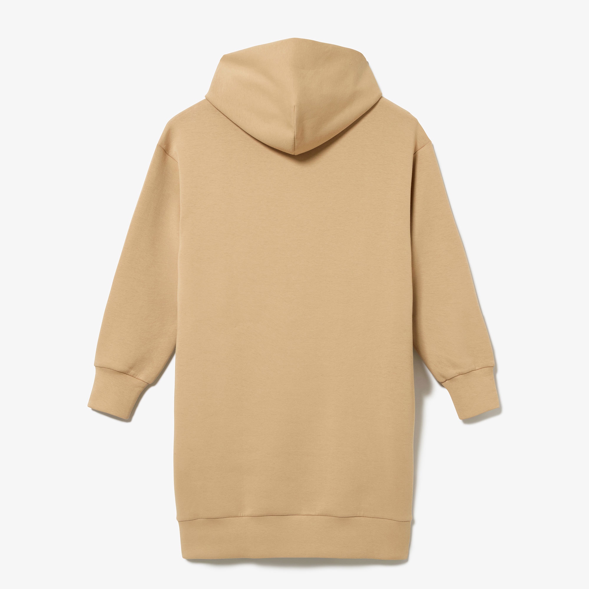 ブランドネームロゴステッチダブルフェイススウェットフーディードレス