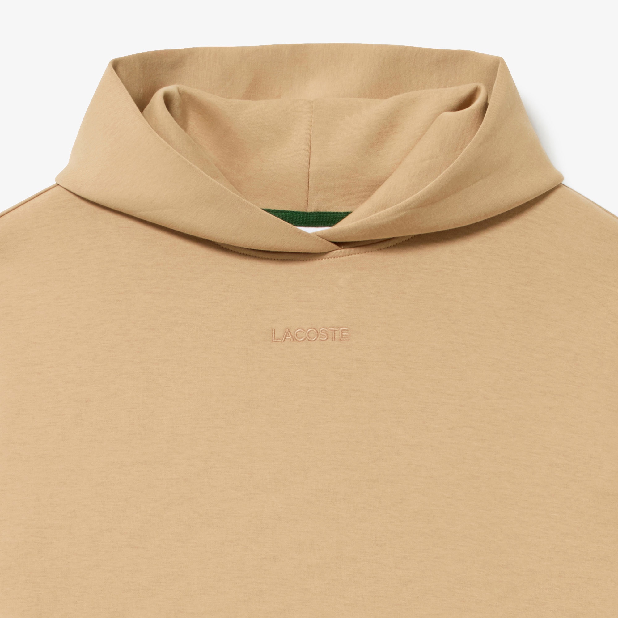 ブランドネームロゴステッチダブルフェイススウェットフーディードレス