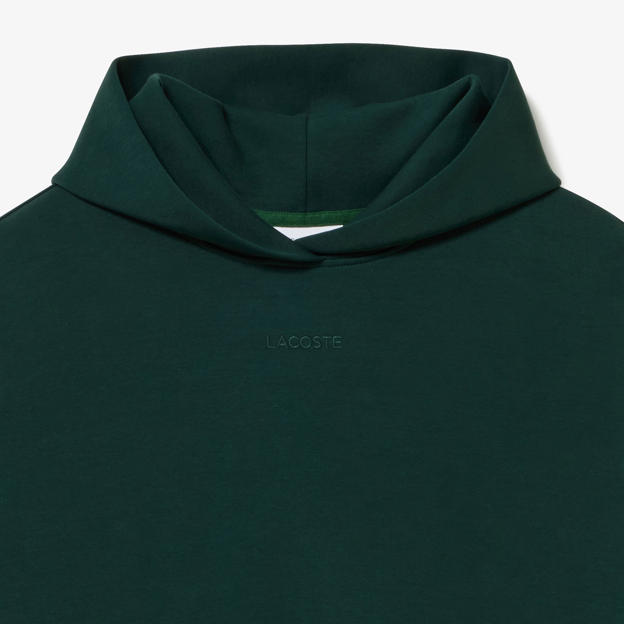 ブランドネームロゴステッチダブルフェイススウェットフーディードレス