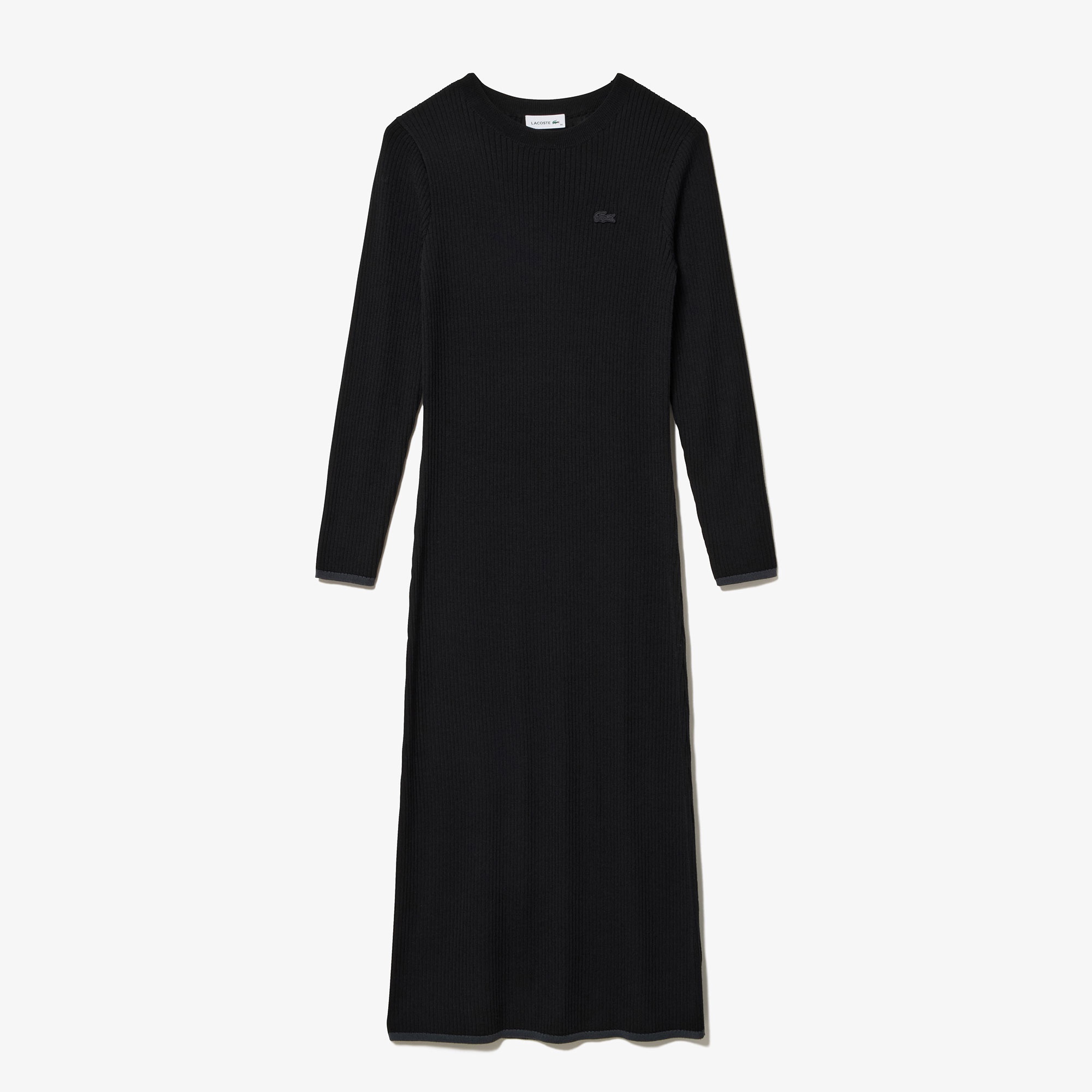 ウールリブニットドレス