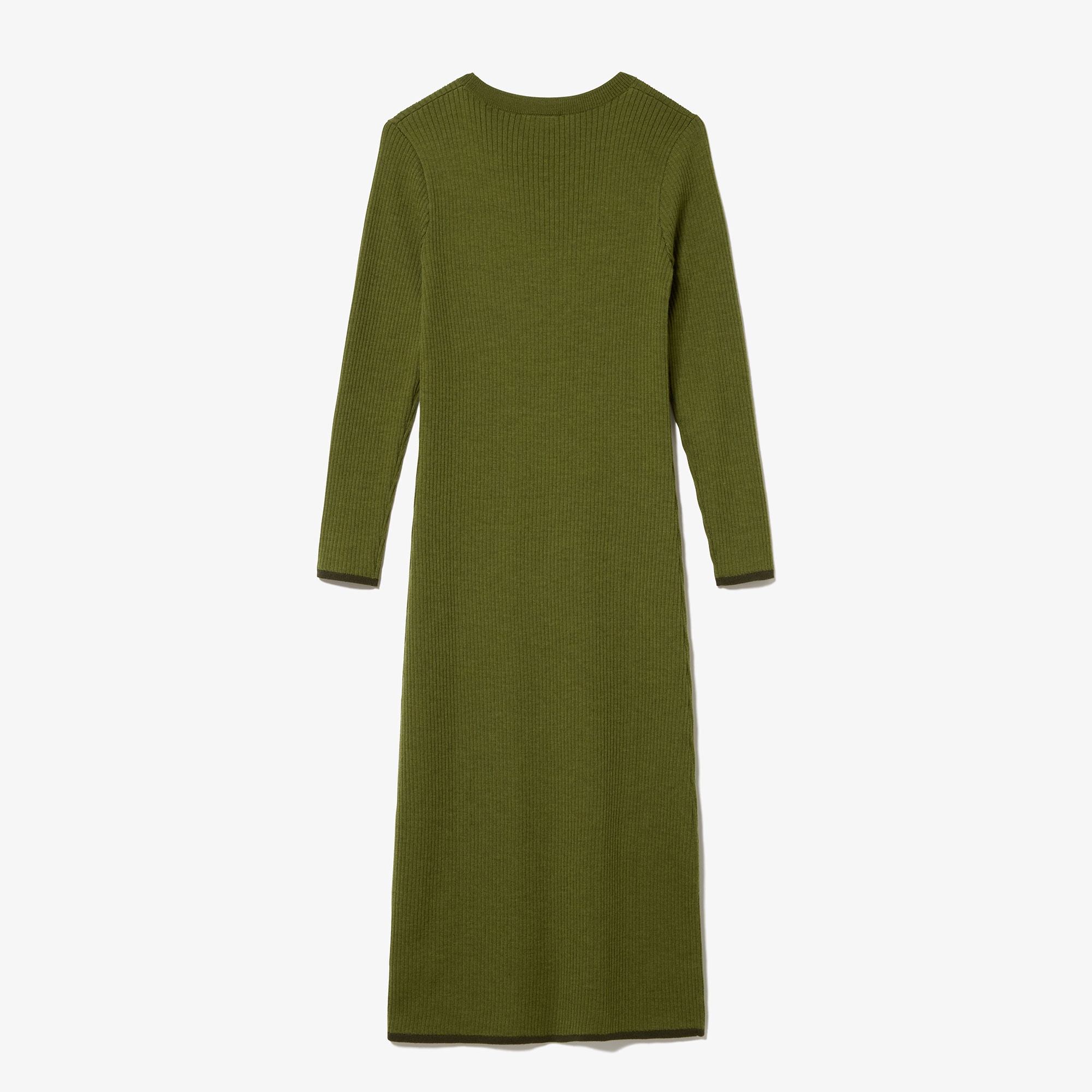 ウールリブニットドレス