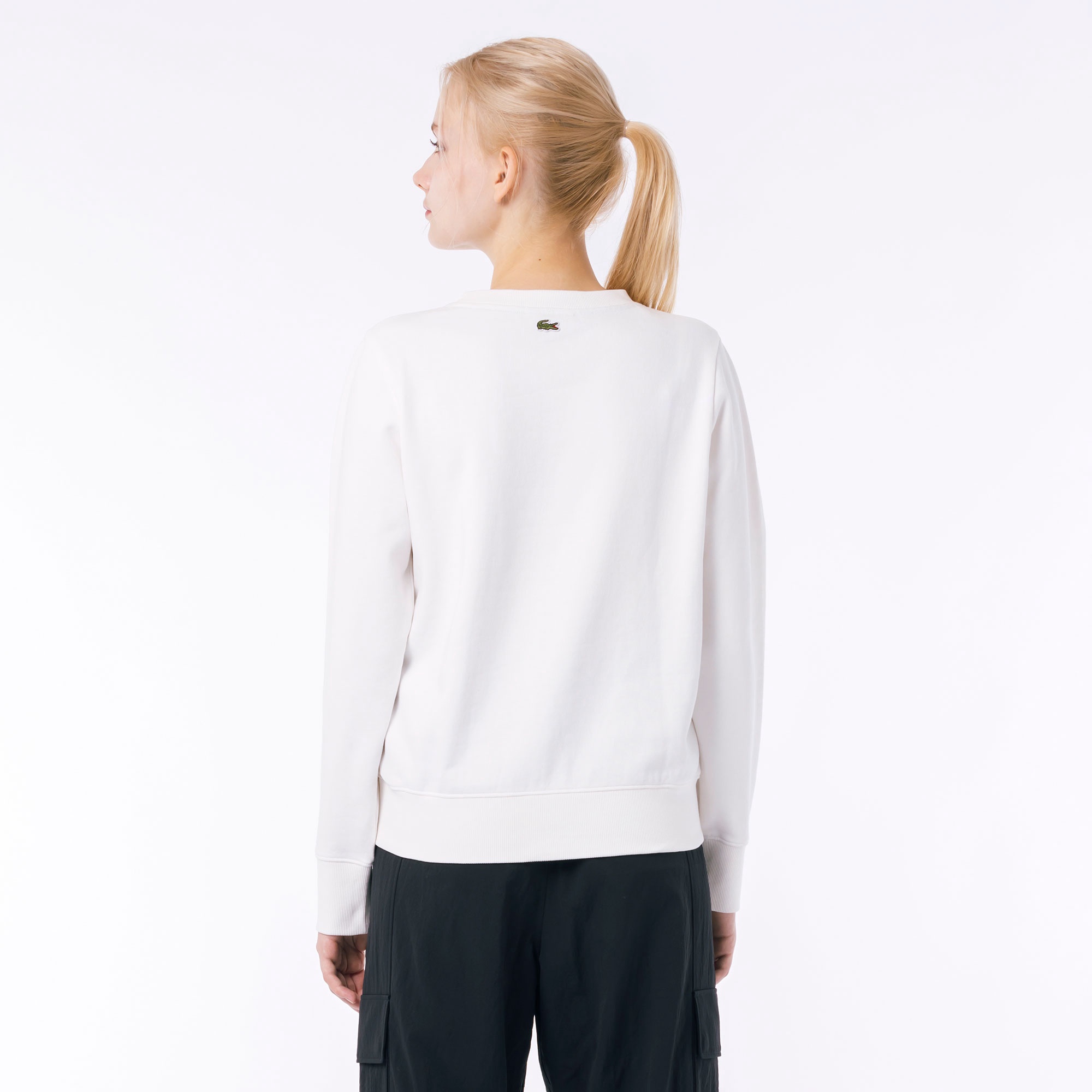 ブランドネームロゴステッチクルーネックスウェット