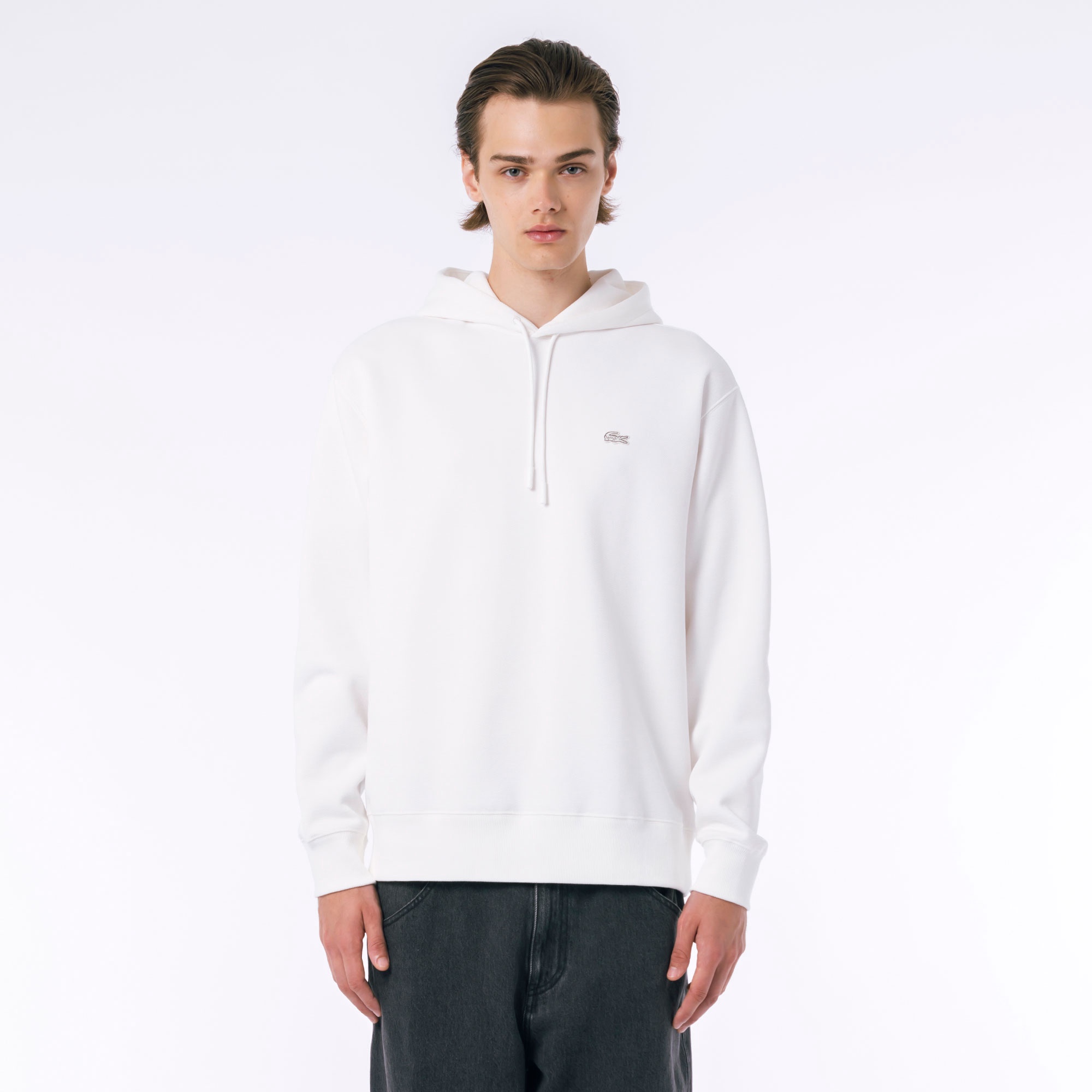 鹿の子ニットワントーンフーディー