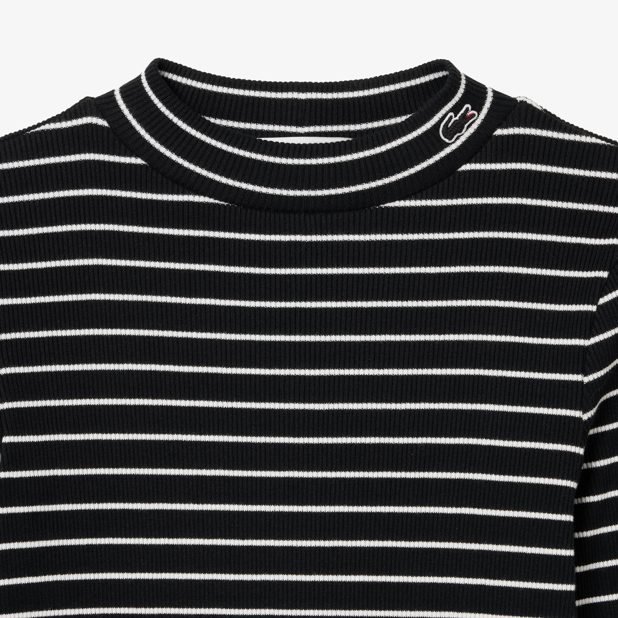 モックネックロングスリーブTシャツ