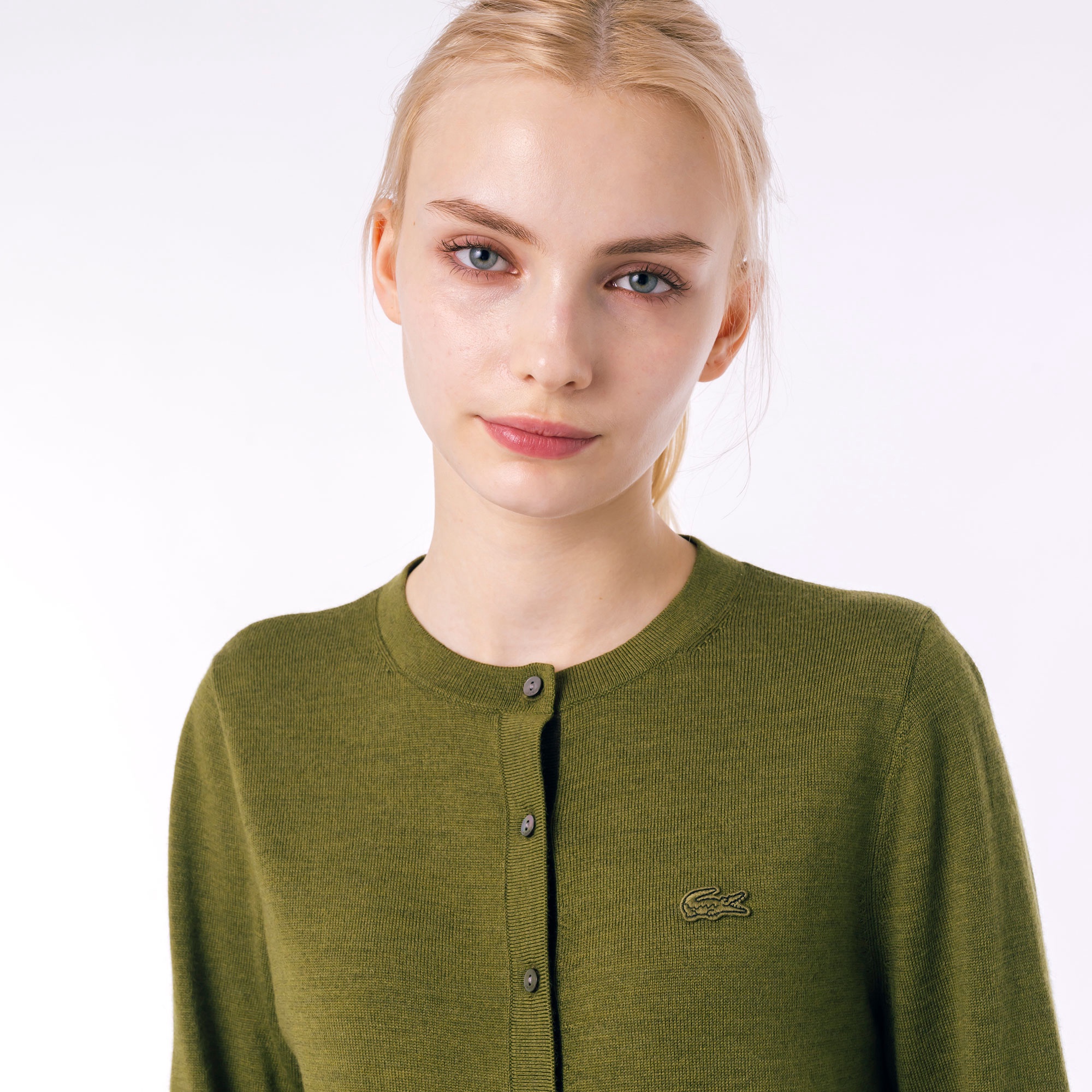 ウォッシャブルウールニットカーディガン