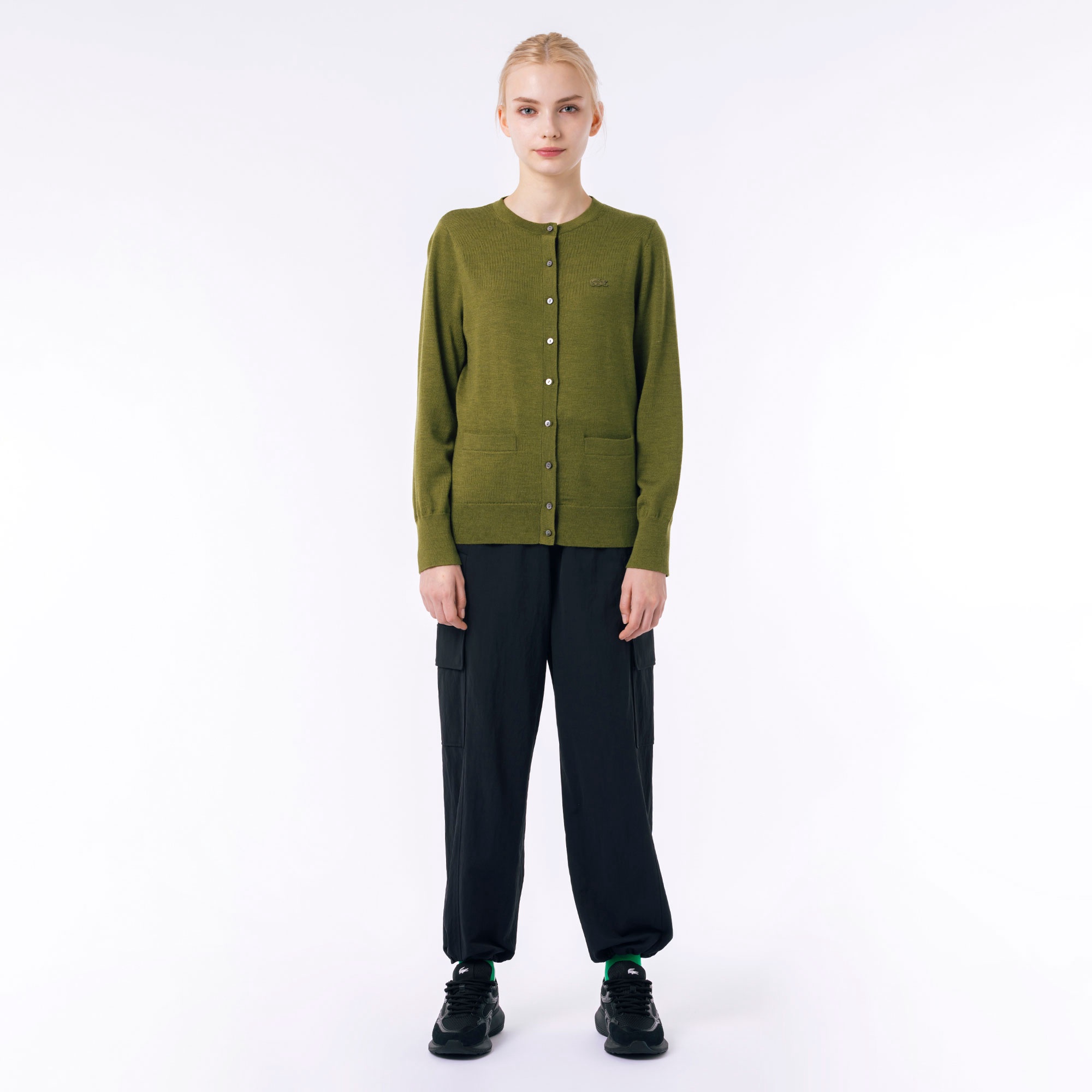 ウォッシャブルウールニットカーディガン