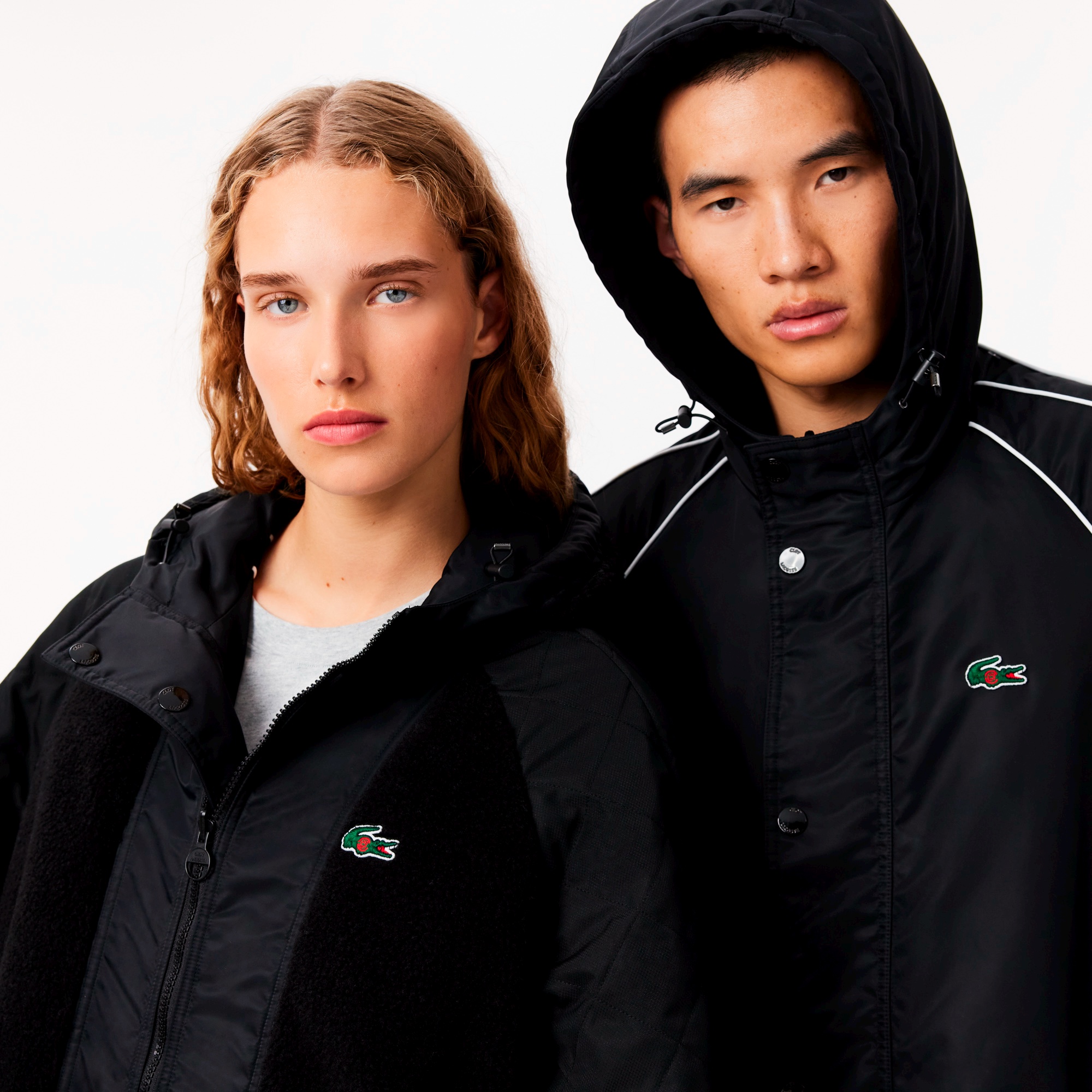 『Lacoste x CLOT』リバーシブルロングコート