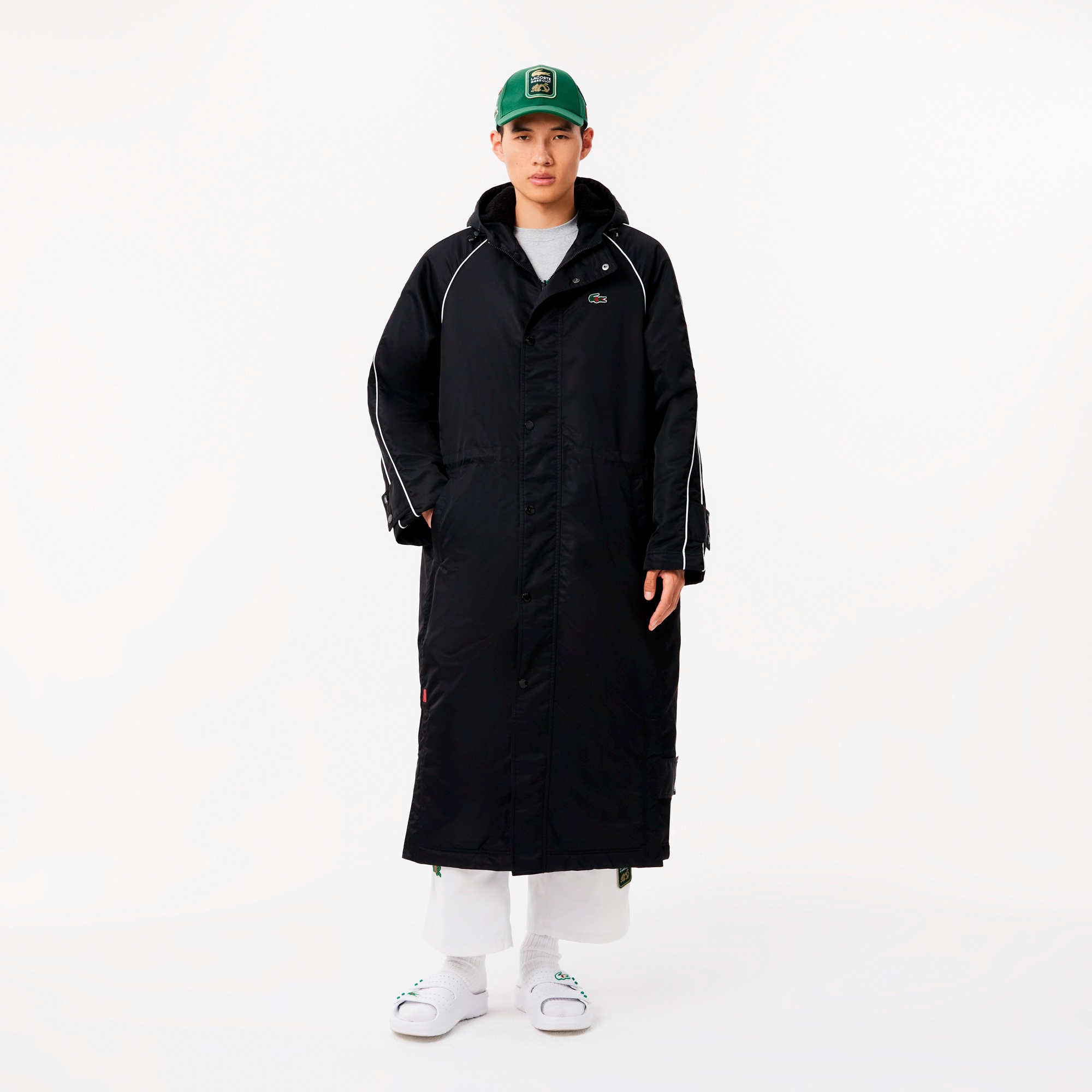 『Lacoste x CLOT』リバーシブルロングコート