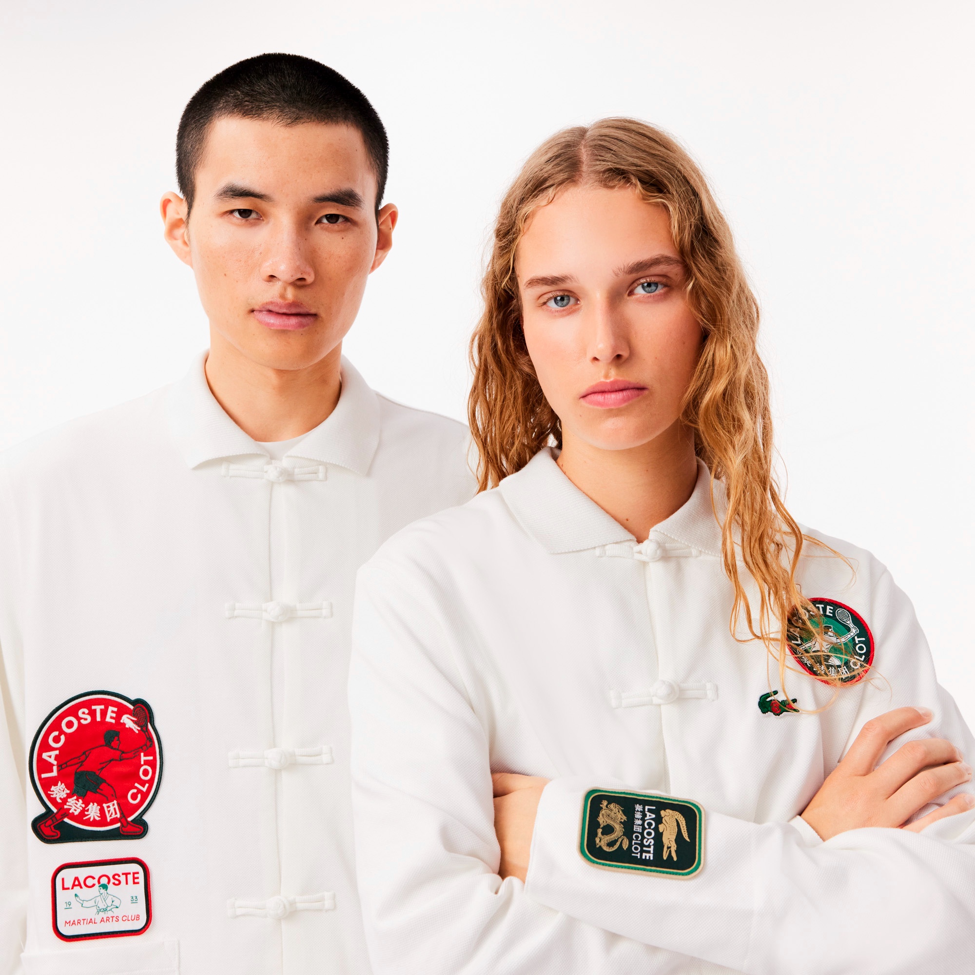 『Lacoste x CLOT』チャイナシャツ