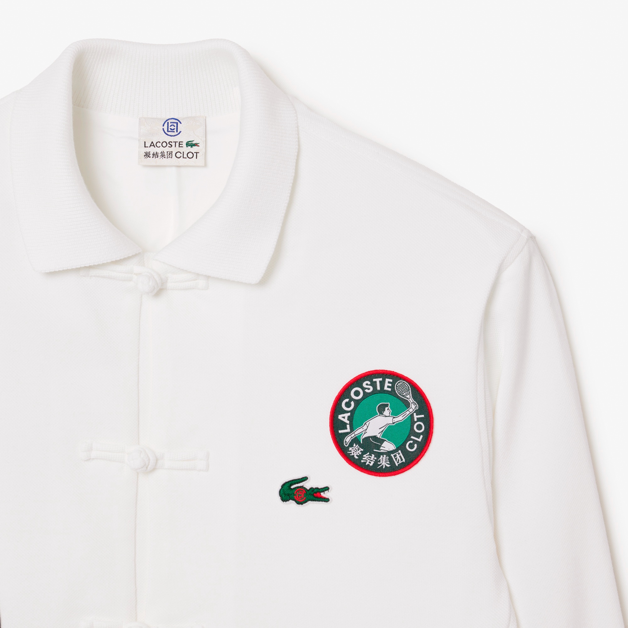 『Lacoste x CLOT』チャイナシャツ