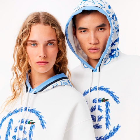 『Lacoste x CLOT』ダブル鹿の子フーディー