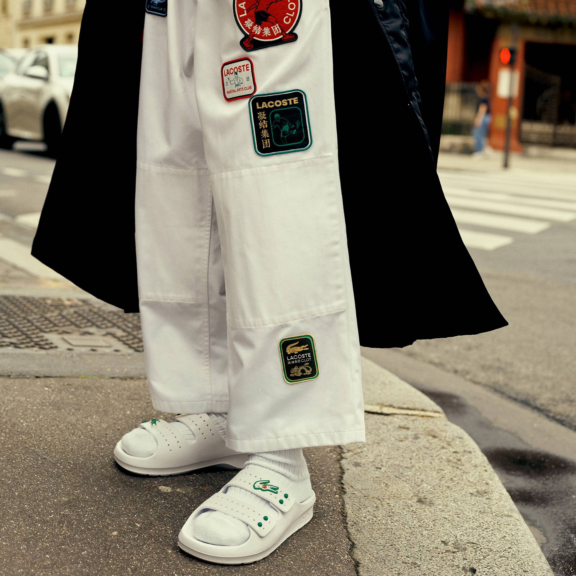 『Lacoste x CLOT』カンフーパンツ