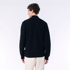 クレイジーニッティングハイネックジップカーディガン AH9364