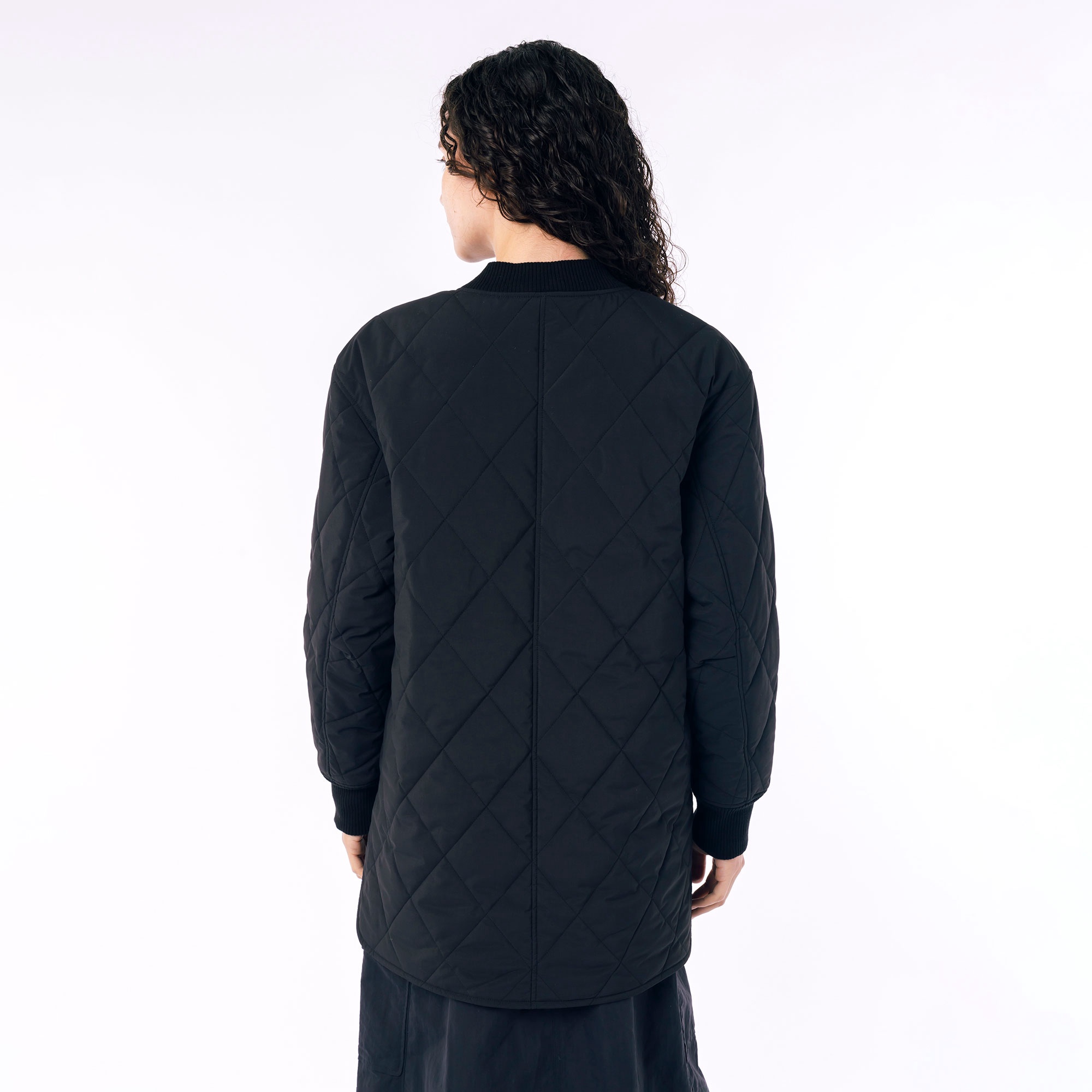 ボックスシルエット撥水キルティングジャケット