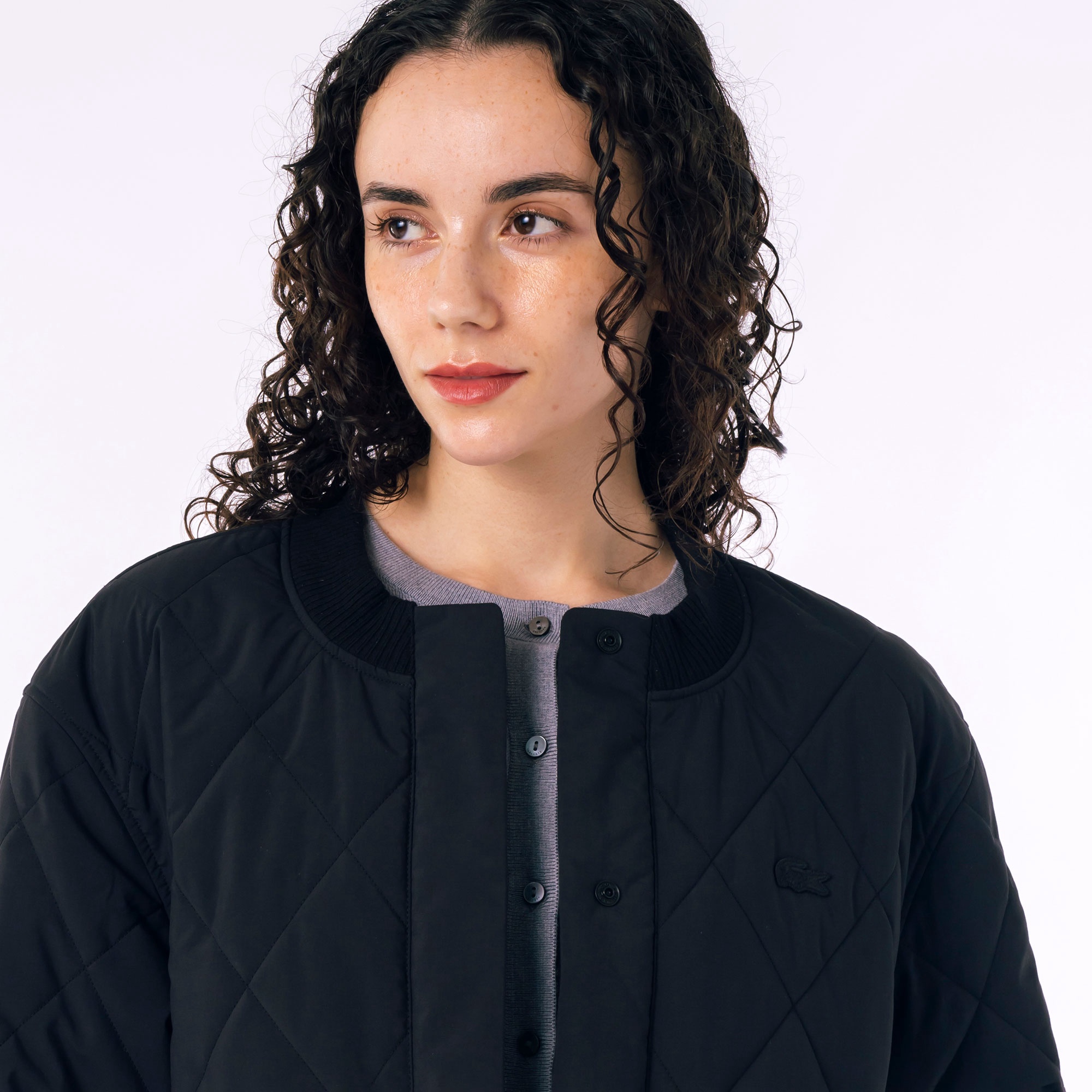 ボックスシルエット撥水キルティングジャケット