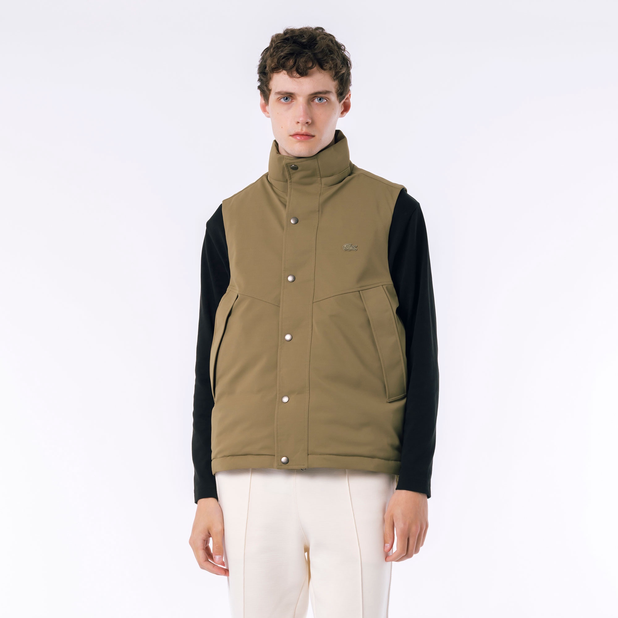 耐水透湿ピケダウンベスト