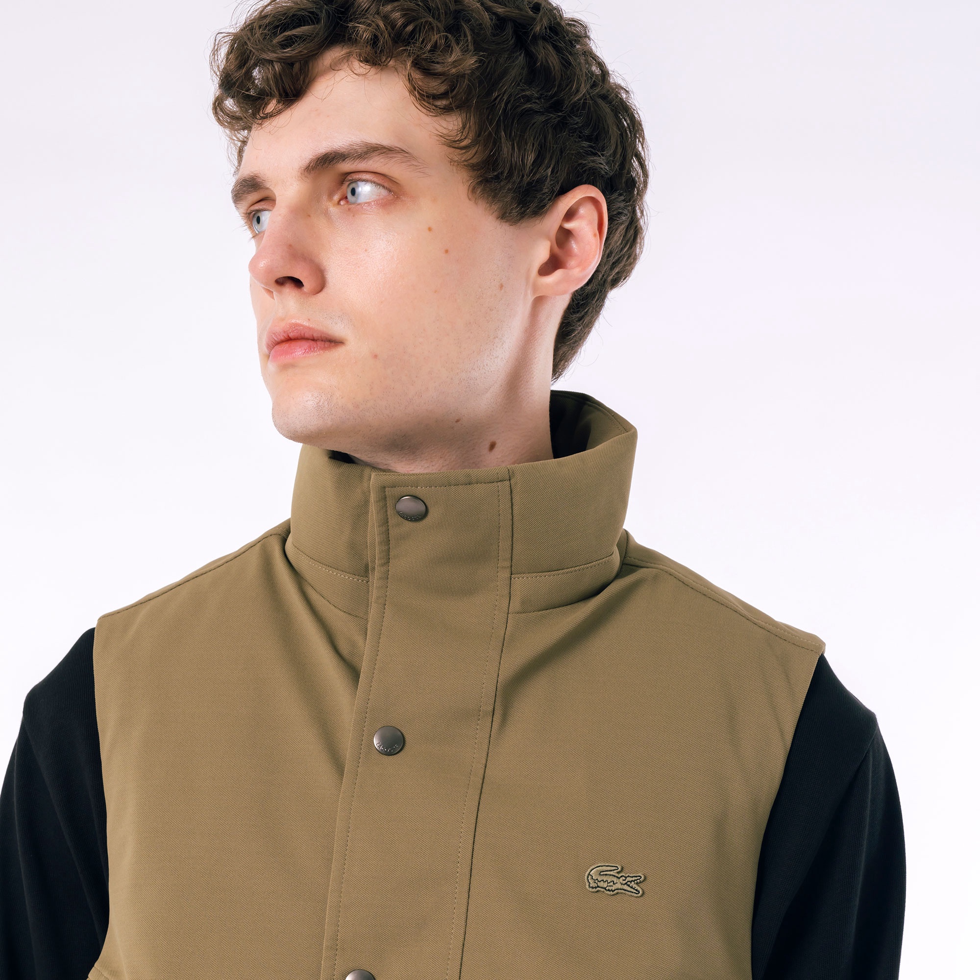 耐水透湿ピケダウンベスト