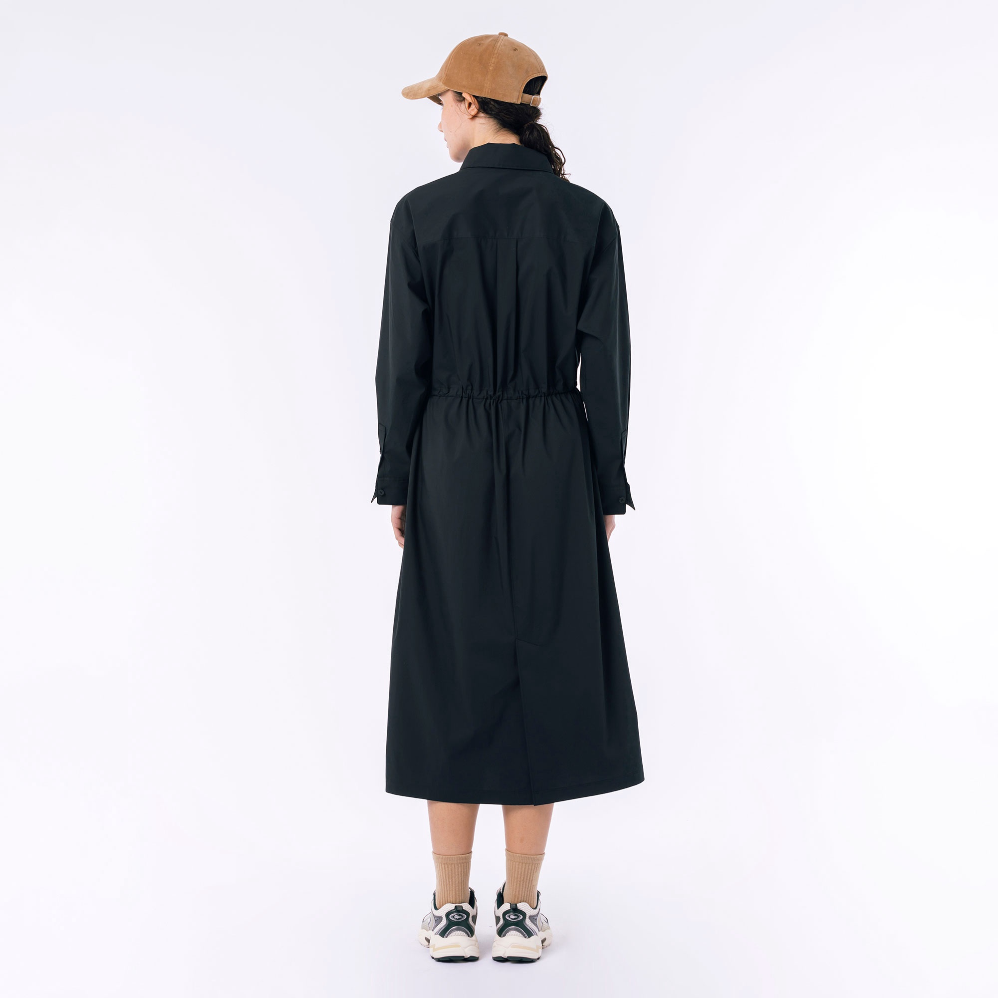 フラップポケットシャツドレス