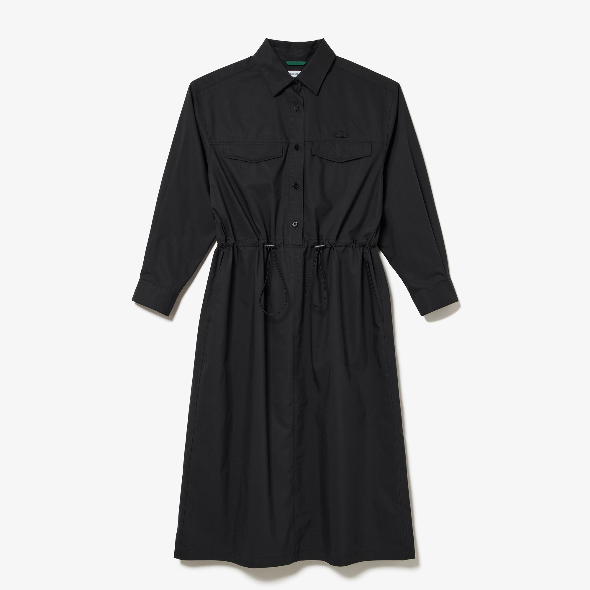 フラップポケットシャツドレス