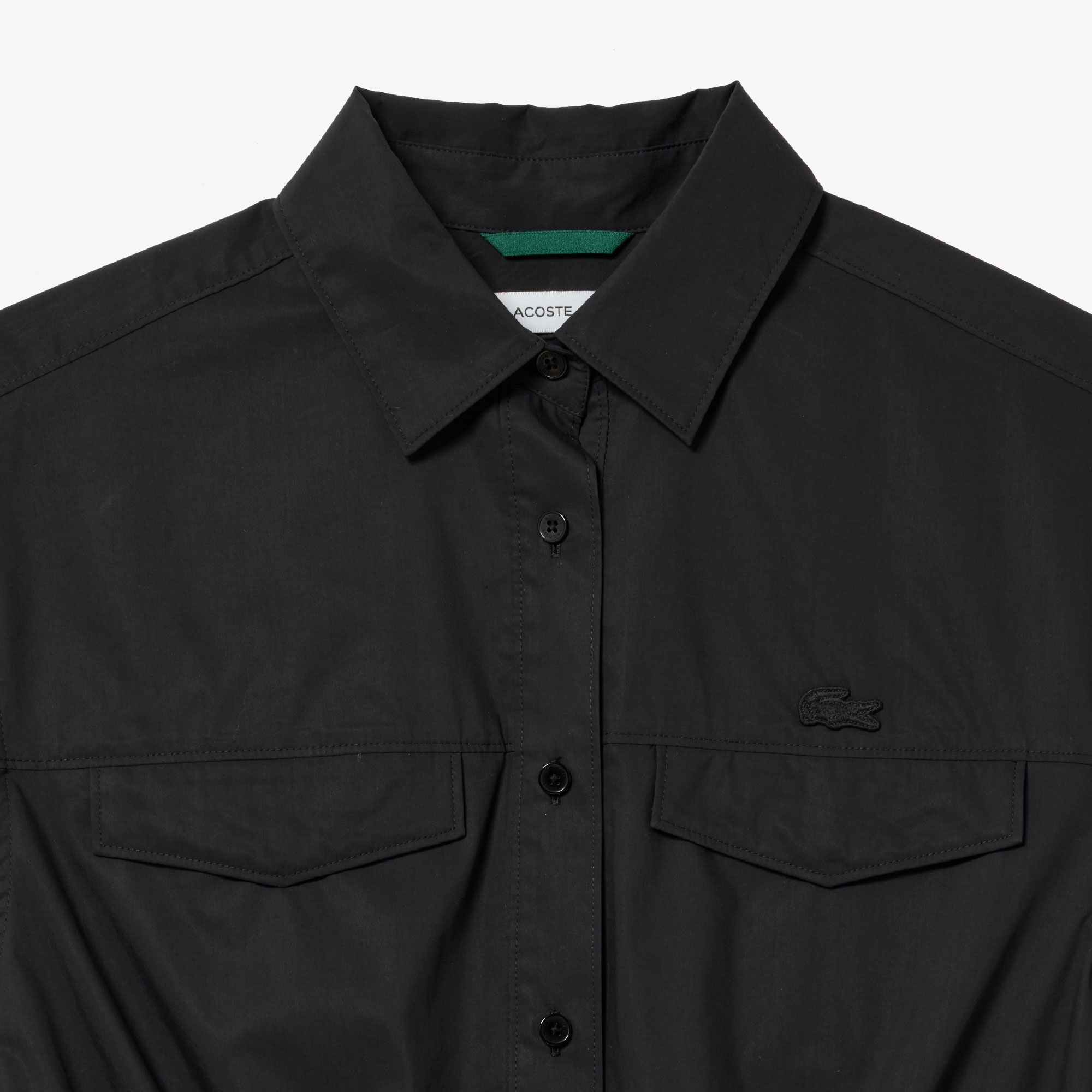 フラップポケットシャツドレス