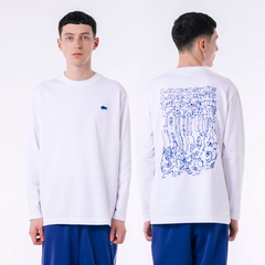 グラフィカルワニロゴステッチTシャツ TH3603 - ラコステ
