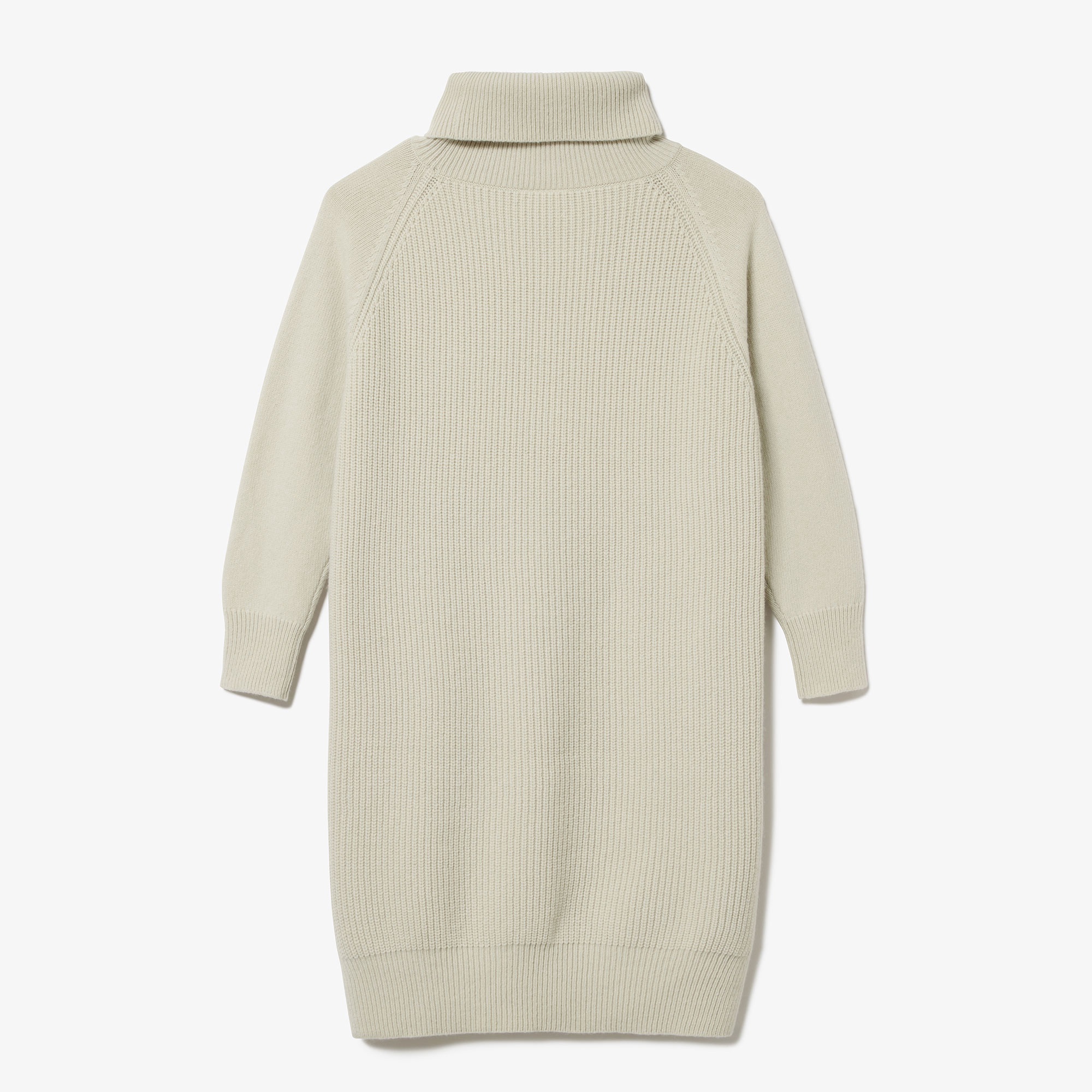 ミドルゲージタートルネックニットドレス