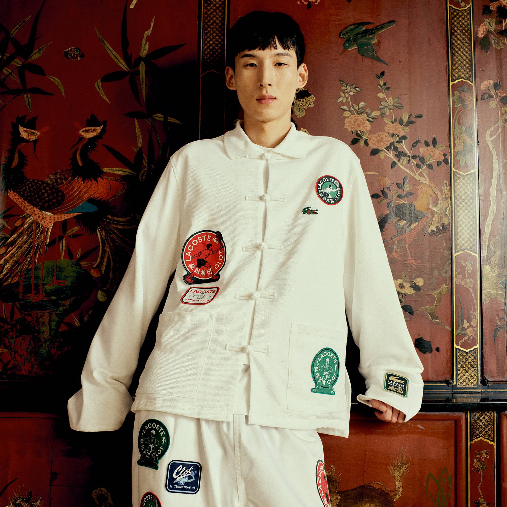 『Lacoste x CLOT』チャイナシャツ