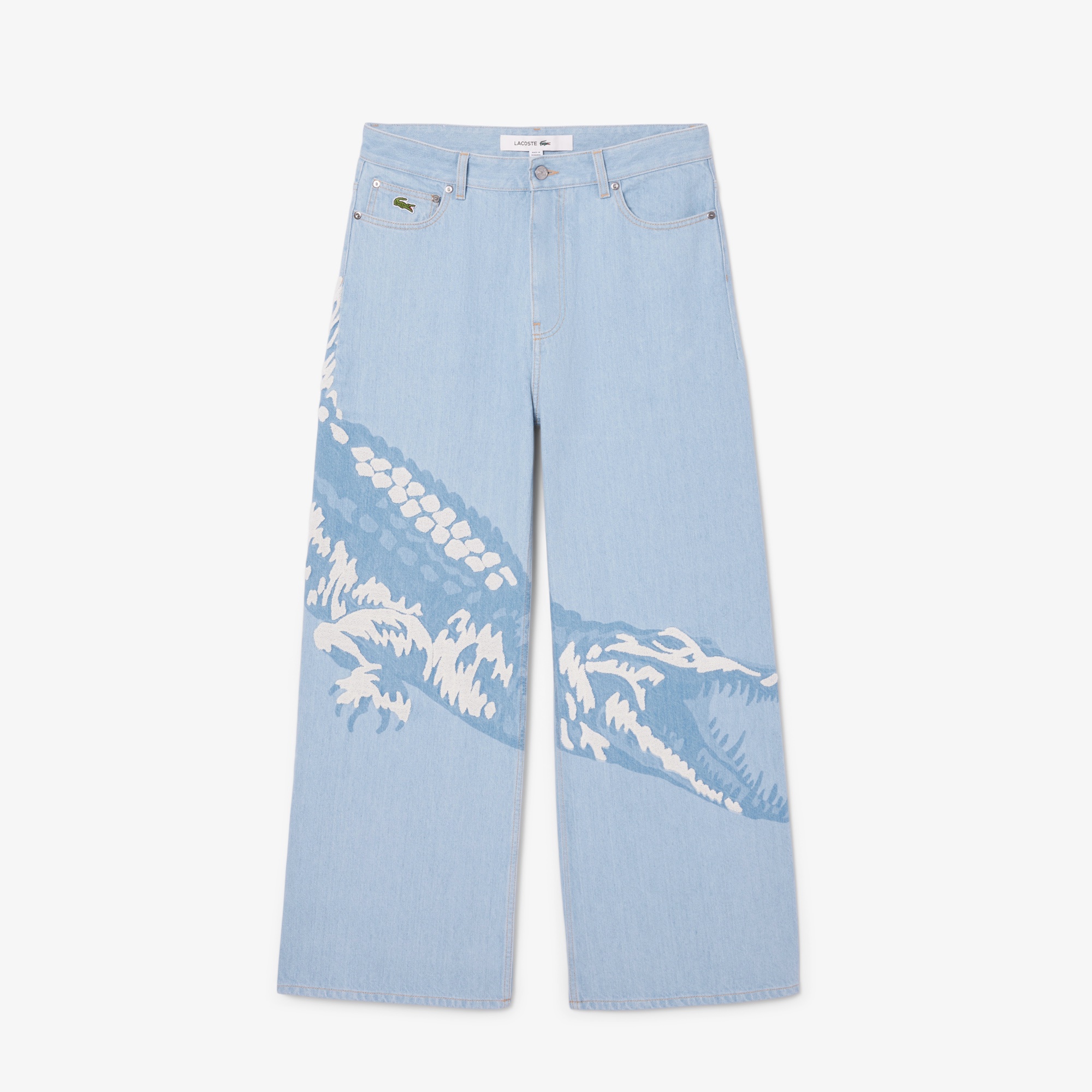 『FW24 Fashion Show』 メンズ ワニロゴグラフィックハイウェストジーンズ