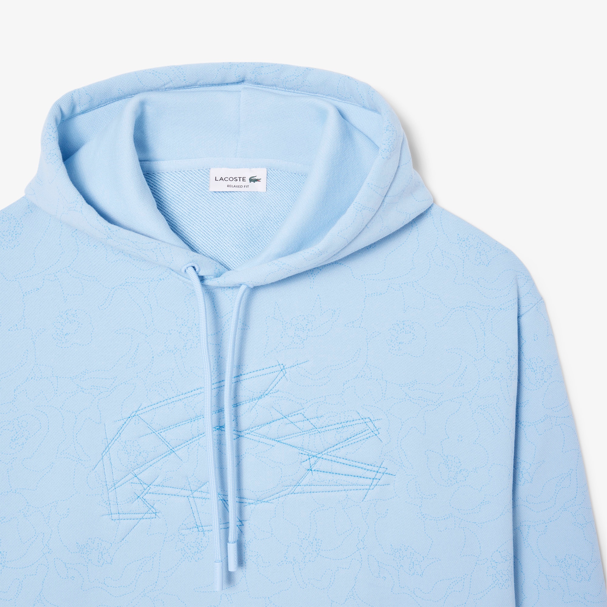 フローラルテキスタイルスウェットフーディー