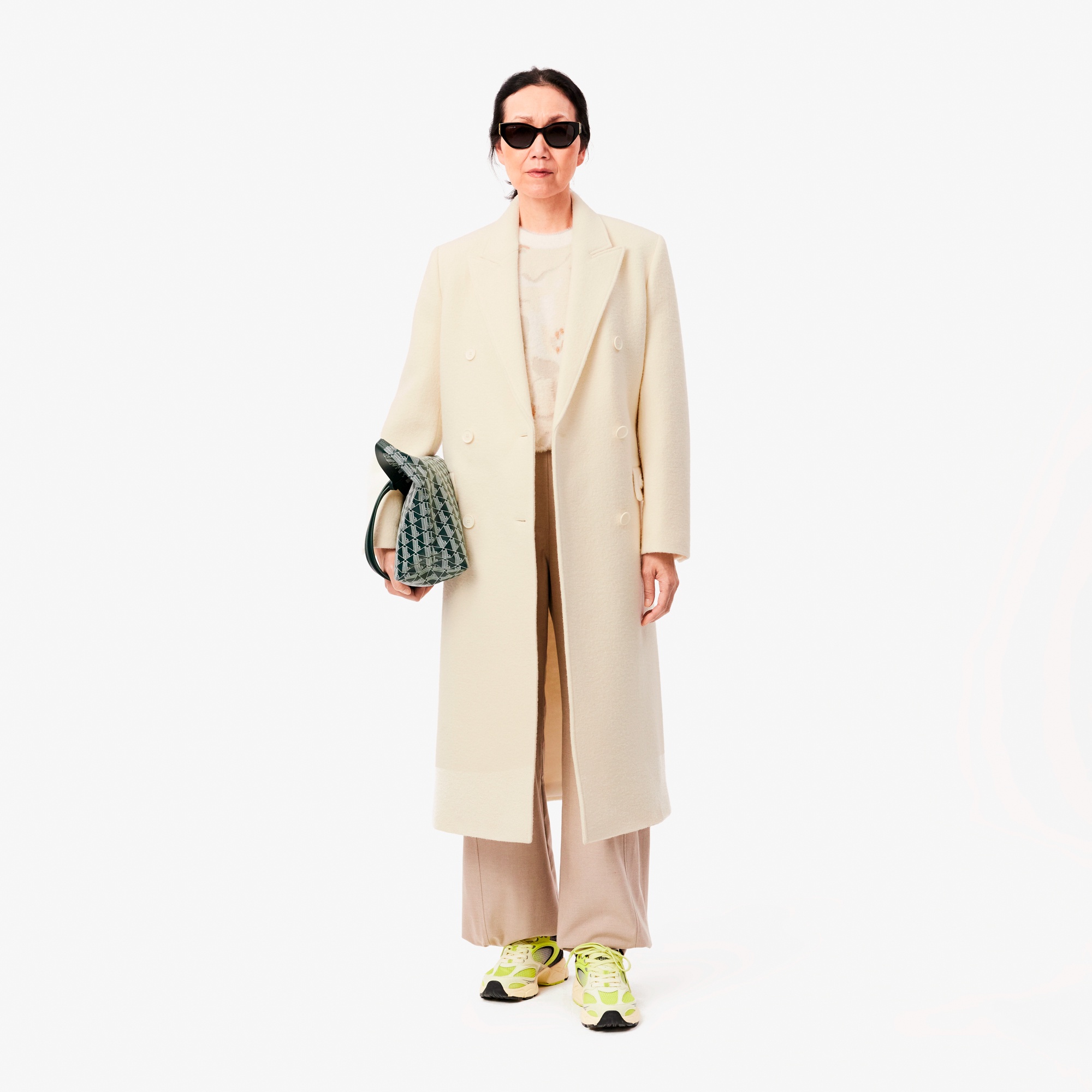 ダブルブレストウールコート