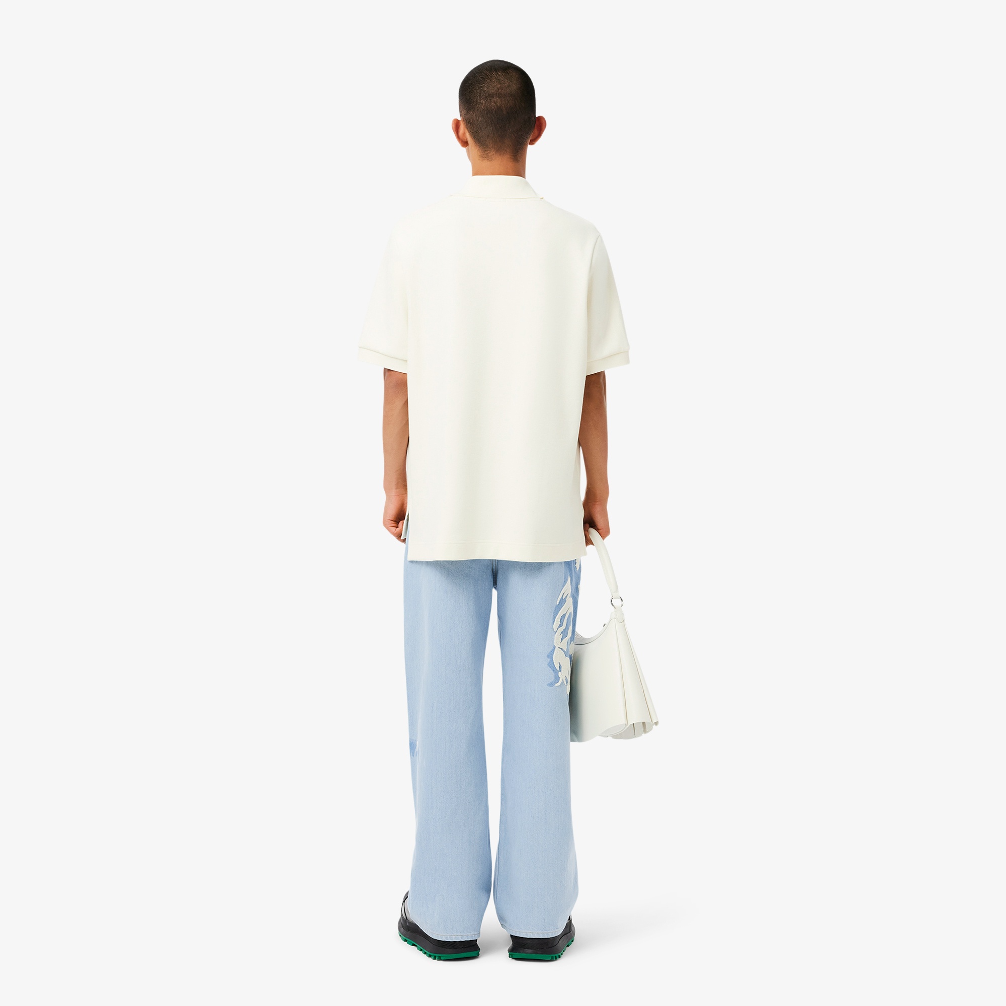 『FW24 Fashion Show』 メンズ ワニロゴグラフィックハイウェストジーンズ