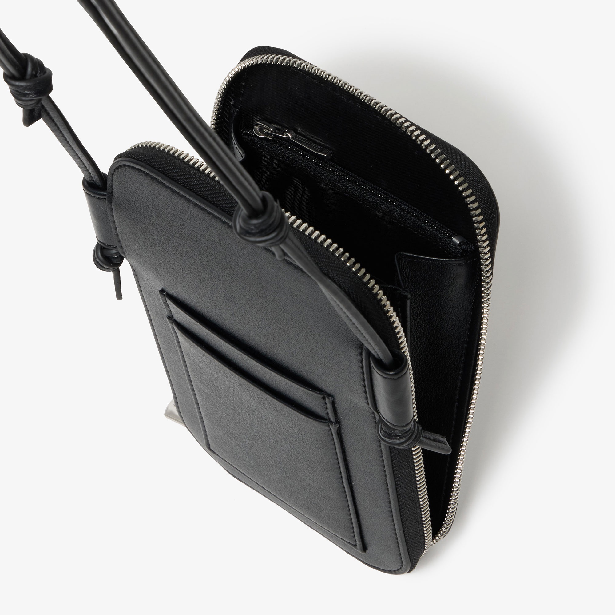 ワンポイントワニロゴスマホポーチ