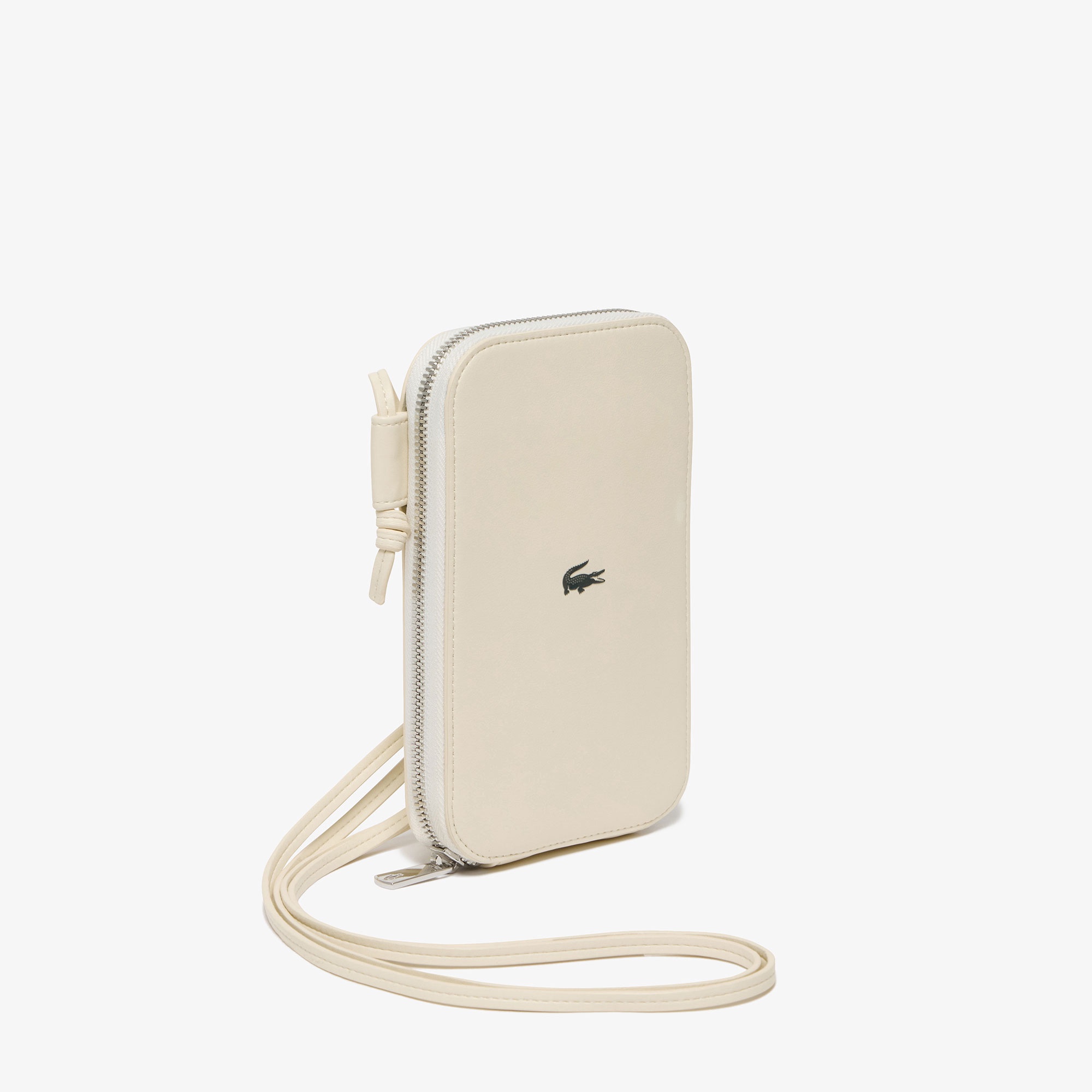 ワンポイントワニロゴスマホポーチ